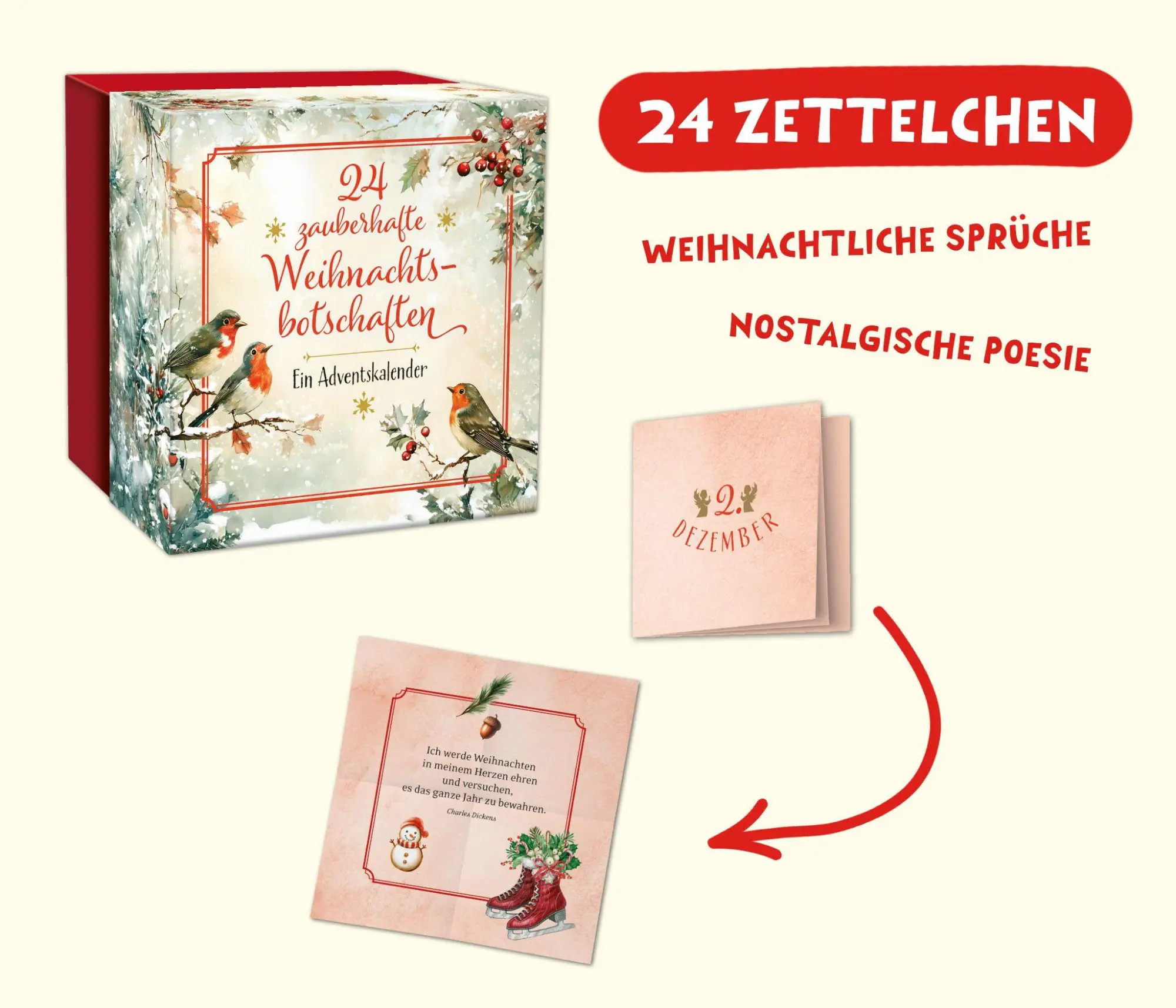Bild: 4280000572363 | 24 zauberhafte Weihnachtsbotschaften | Kristin Lückel | Taschenbuch