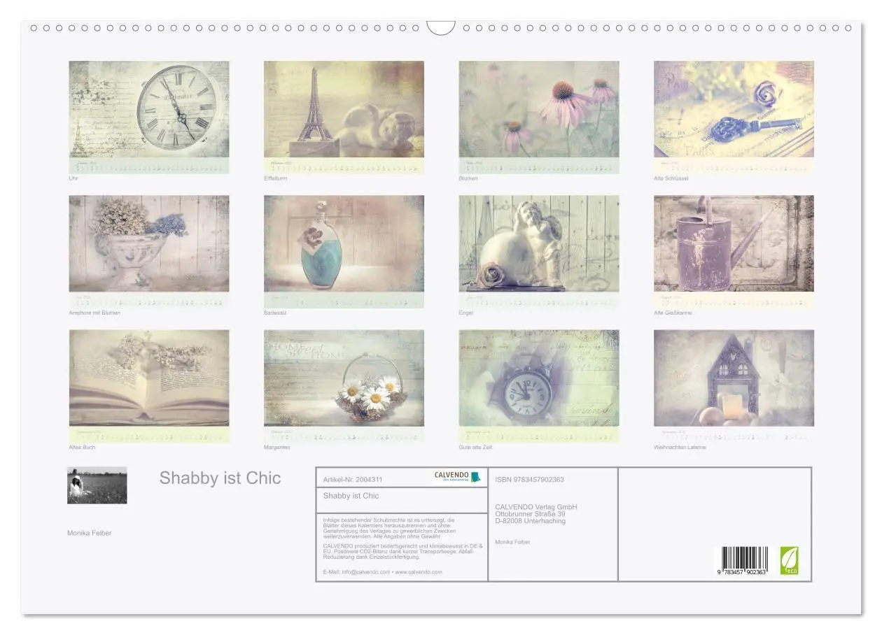 Bild: 9783457902363 | Shabby ist Chic (Wandkalender 2026 DIN A2 quer), CALVENDO...