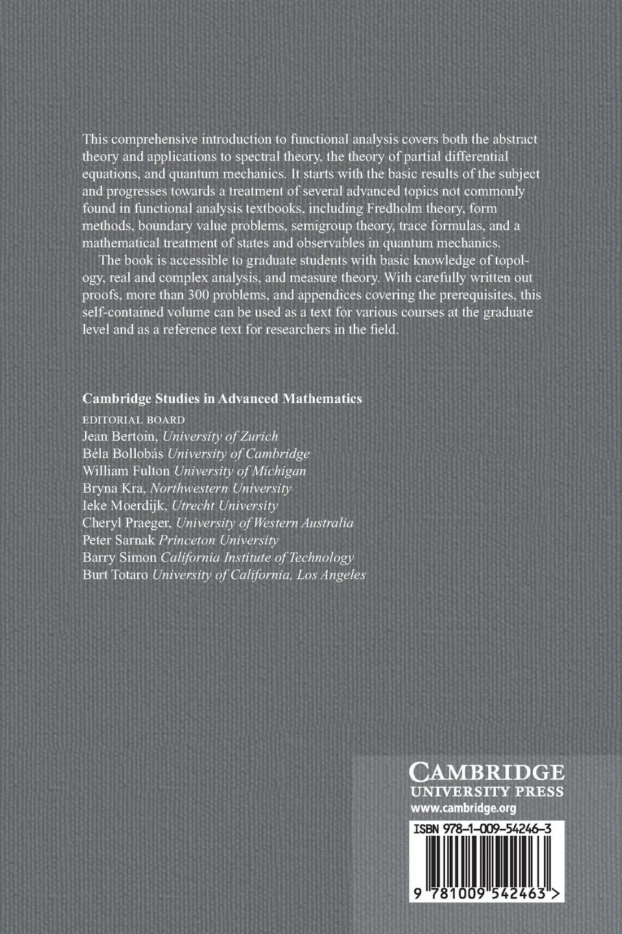 Rückseite: 9781009542463 | Functional Analysis | Jan Van Neerven | Taschenbuch | Englisch | 2024