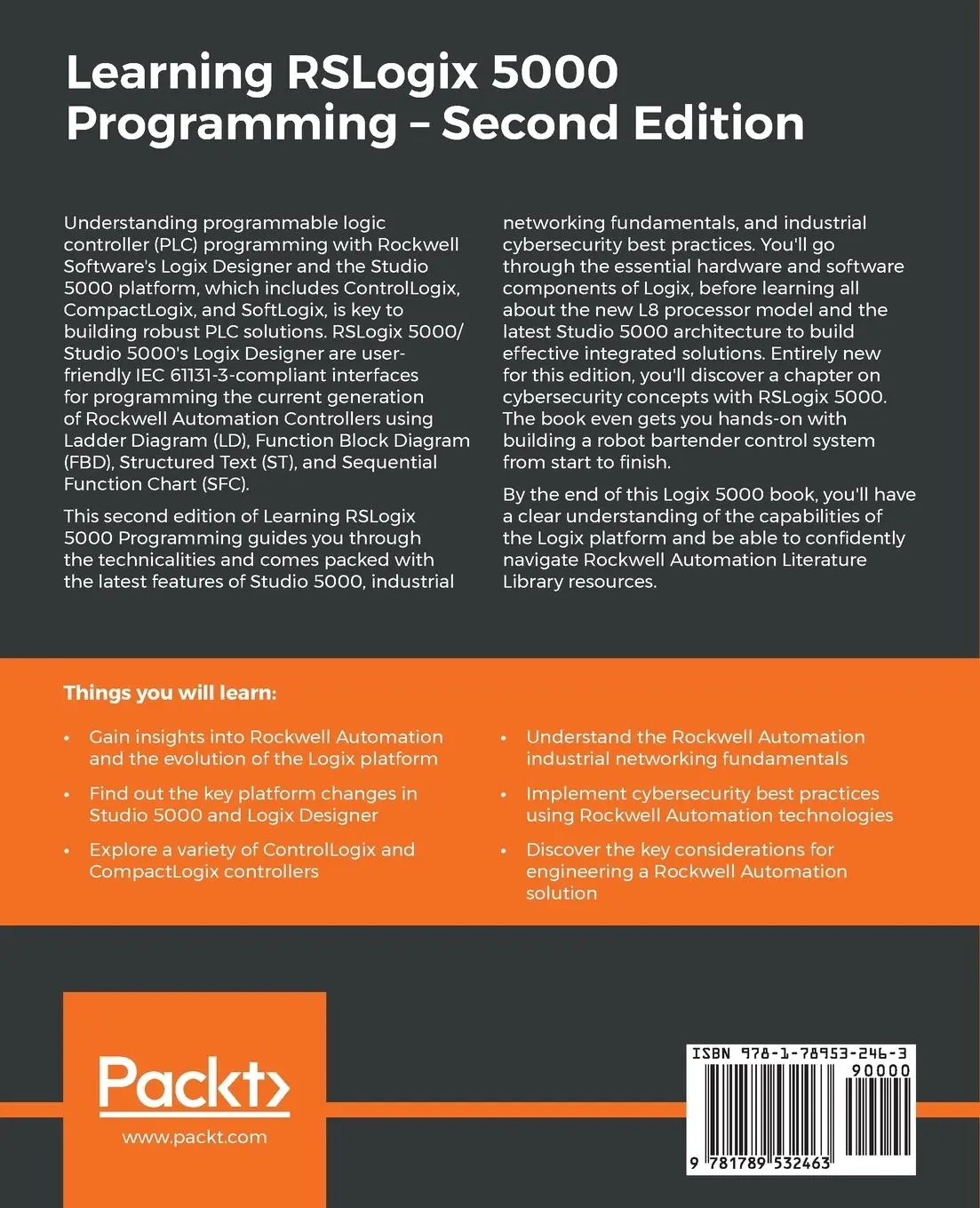 Rückseite: 9781789532463 | Learning RSLogix 5000 Programming - Second Edition | Austin Scott