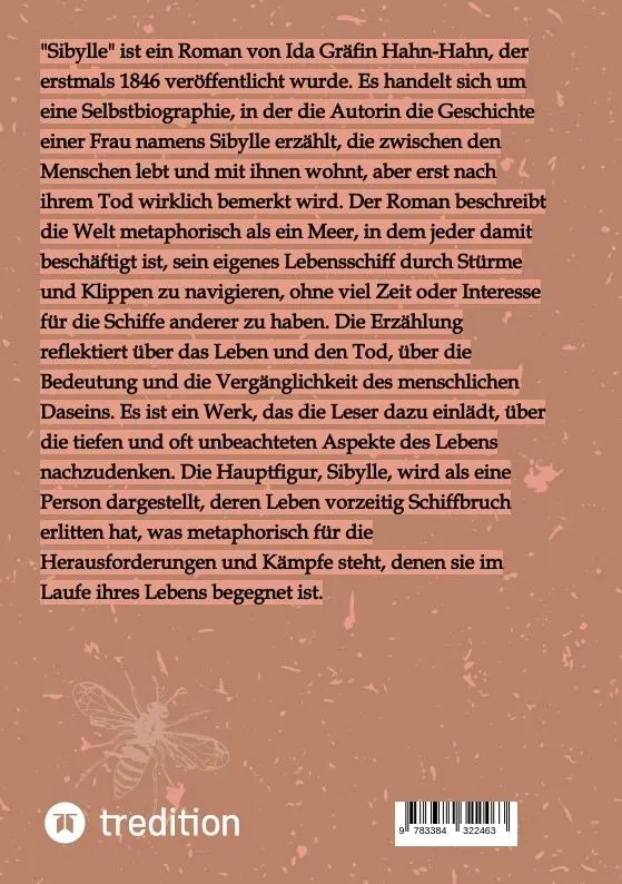 Rückseite: 9783384322463 | Sibylle. Eine Selbstbiographie | Ida Gräfin Hahn-Hahn | Taschenbuch