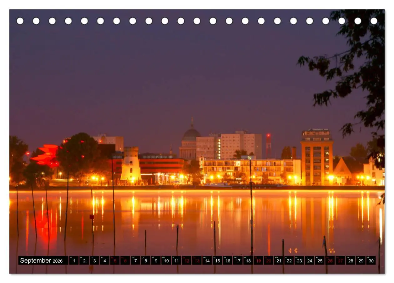 Bild: 9783457682463 | Potsdam zwischen Nacht und blauer Stunde (Tischkalender 2026 DIN A5...