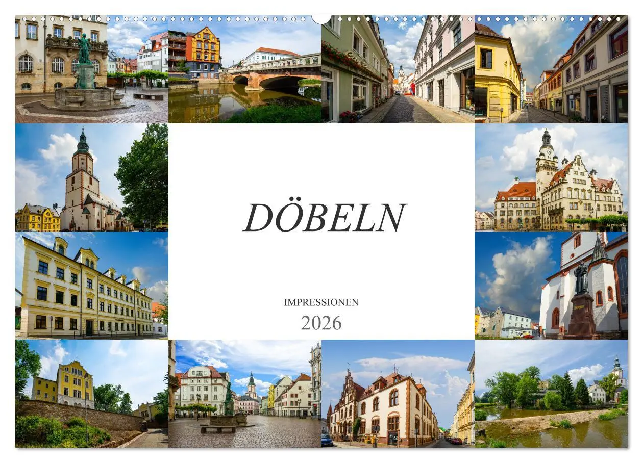 Cover: 9783457822463 | Döbeln Impressionen (Wandkalender 2026 DIN A2 quer), CALVENDO...