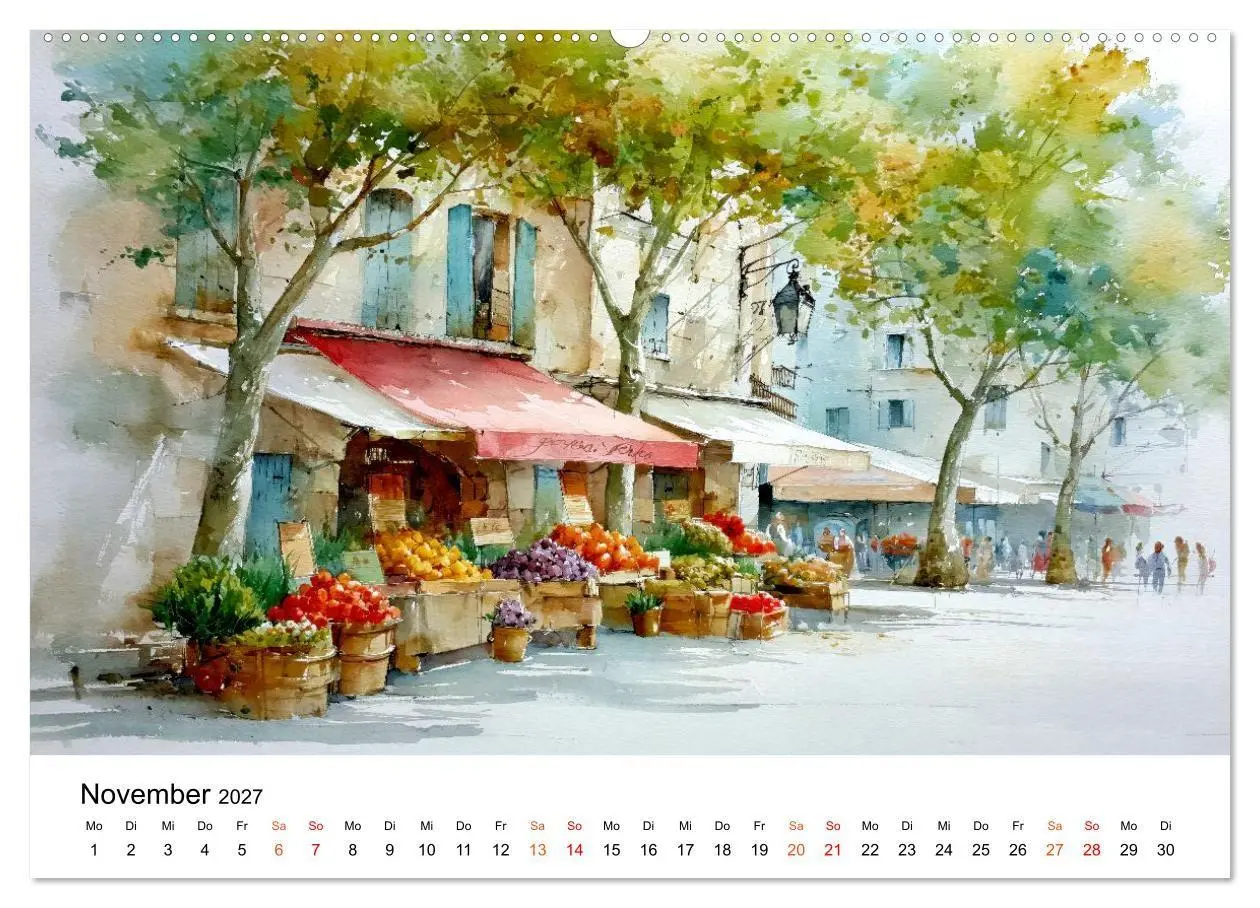Bild: 9783516772463 | Paris in sanften Farben (Wandkalender 2027 DIN A2 quer), CALVENDO...