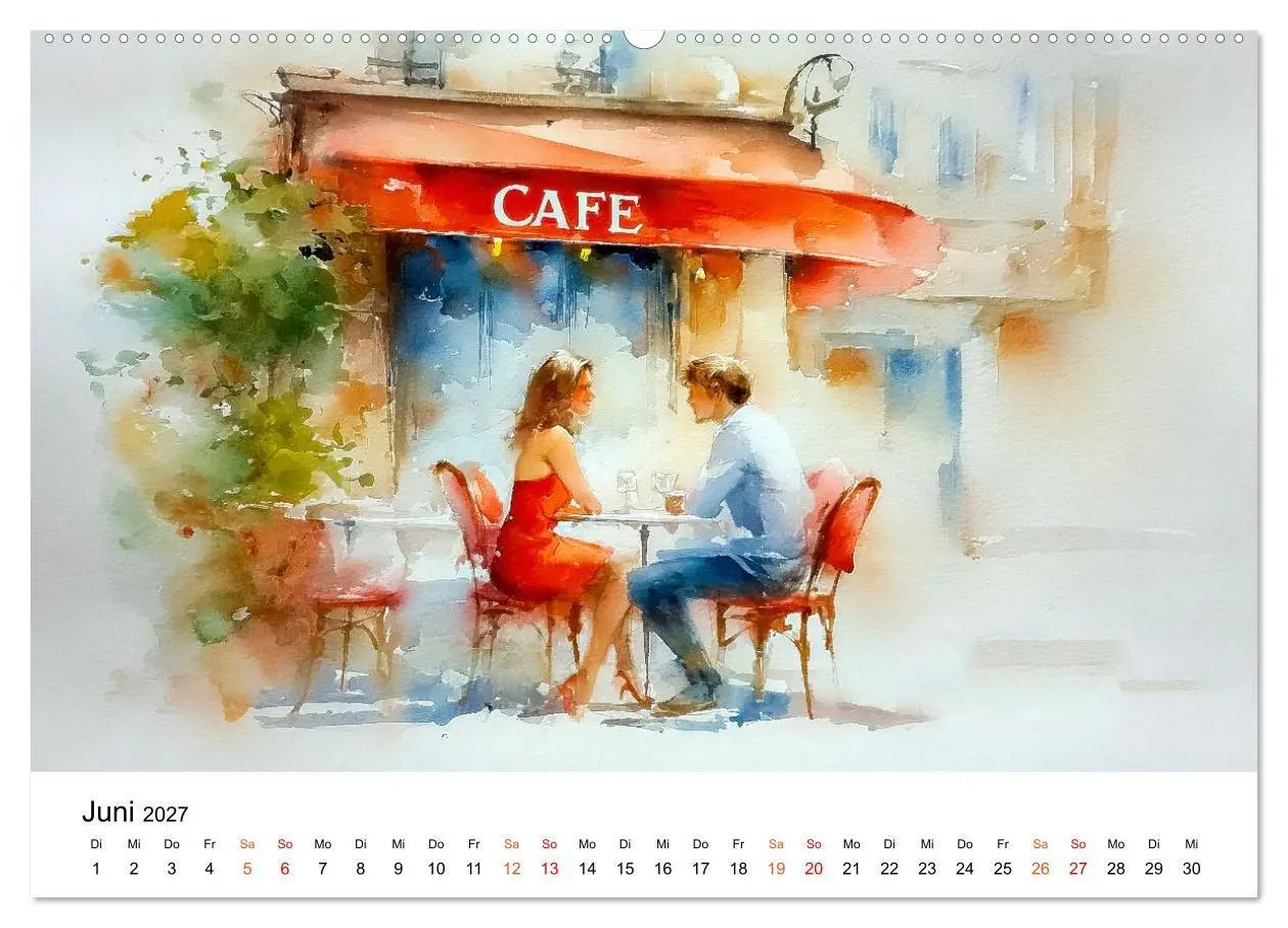 Bild: 9783516772463 | Paris in sanften Farben (Wandkalender 2027 DIN A2 quer), CALVENDO...