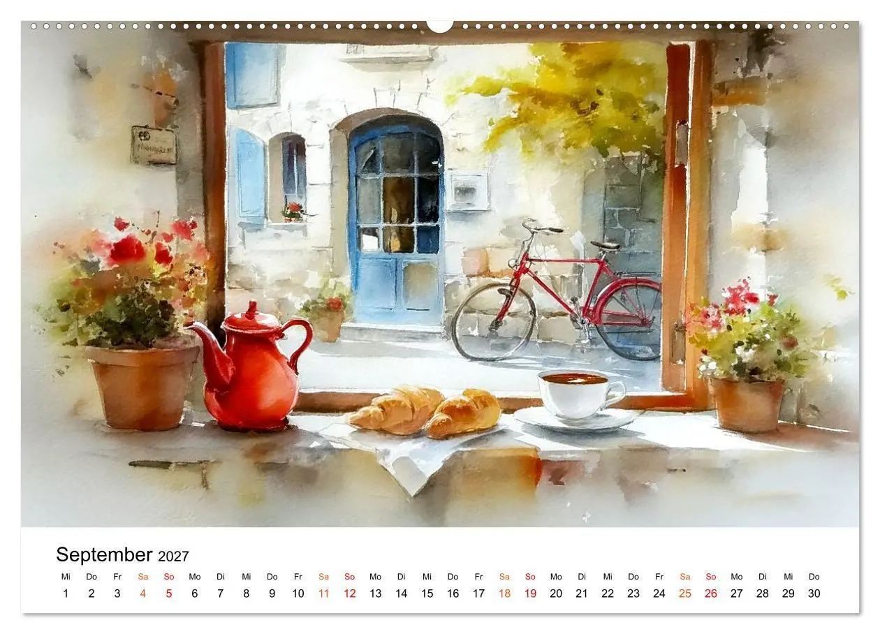 Bild: 9783516772463 | Paris in sanften Farben (Wandkalender 2027 DIN A2 quer), CALVENDO...