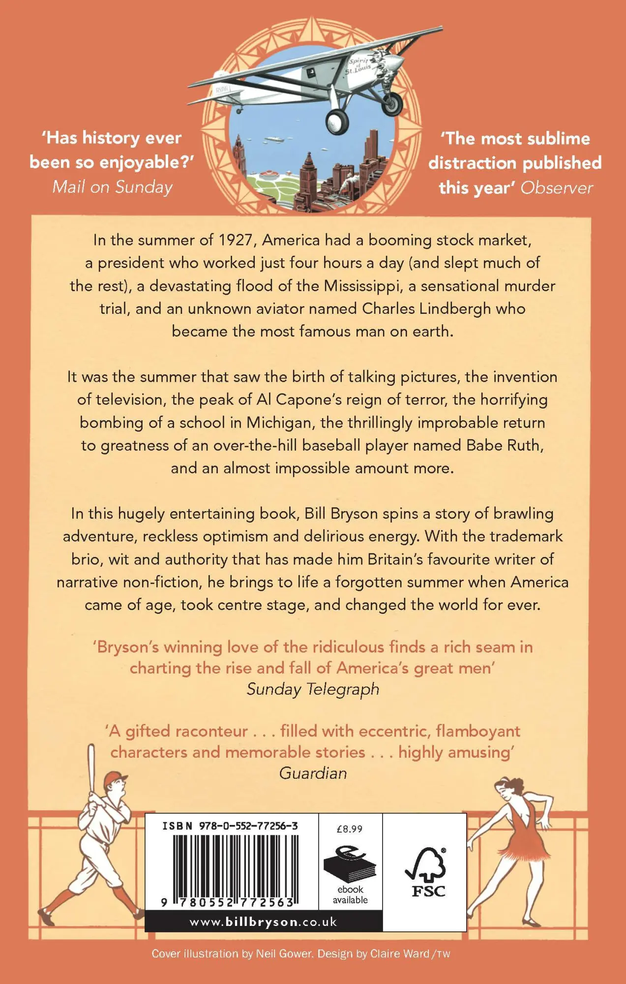 Rückseite: 9780552772563 | One Summer | America 1927 | Bill Bryson | Taschenbuch | 672 S. | 2014
