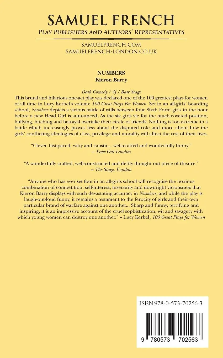 Rückseite: 9780573702563 | Numbers | Kieron Barry | Taschenbuch | Kartoniert / Broschiert | 2014