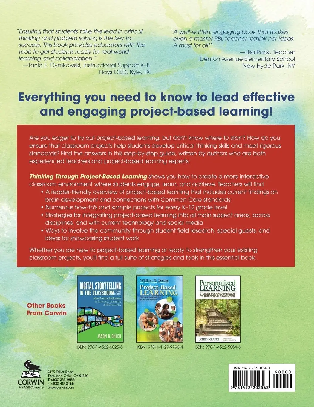 Rückseite: 9781452202563 | Thinking Through Project-Based Learning | Guiding Deeper Inquiry