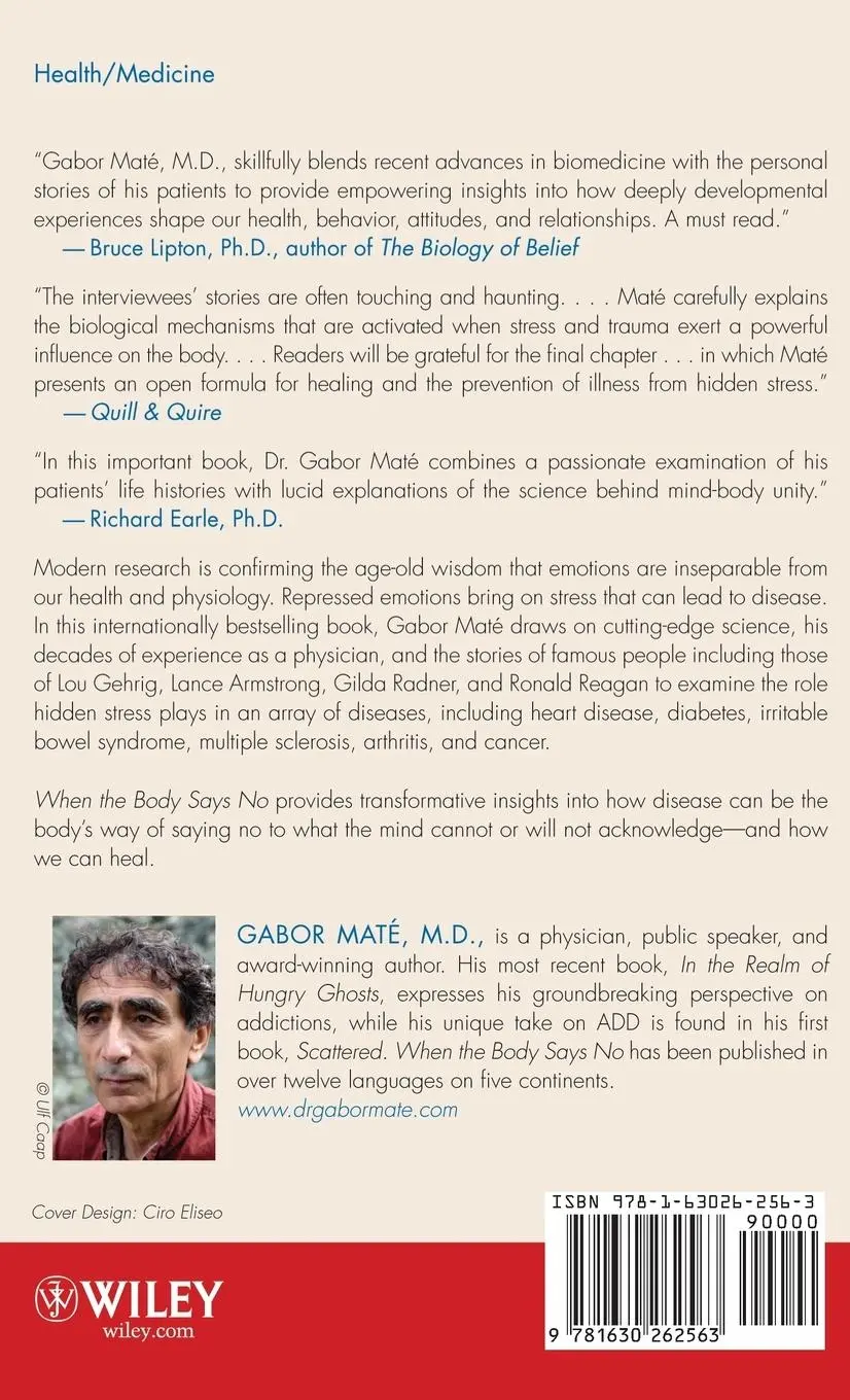 Rückseite: 9781630262563 | When the Body Says No | Exploring the Stress-Disease Connection | D.