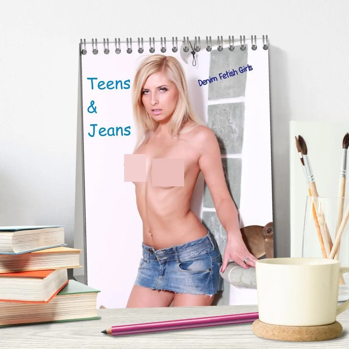 Bild: 9783569852563 | Teens &amp; Jeans (Tischkalender 2027 DIN A5 hoch), CALVENDO...