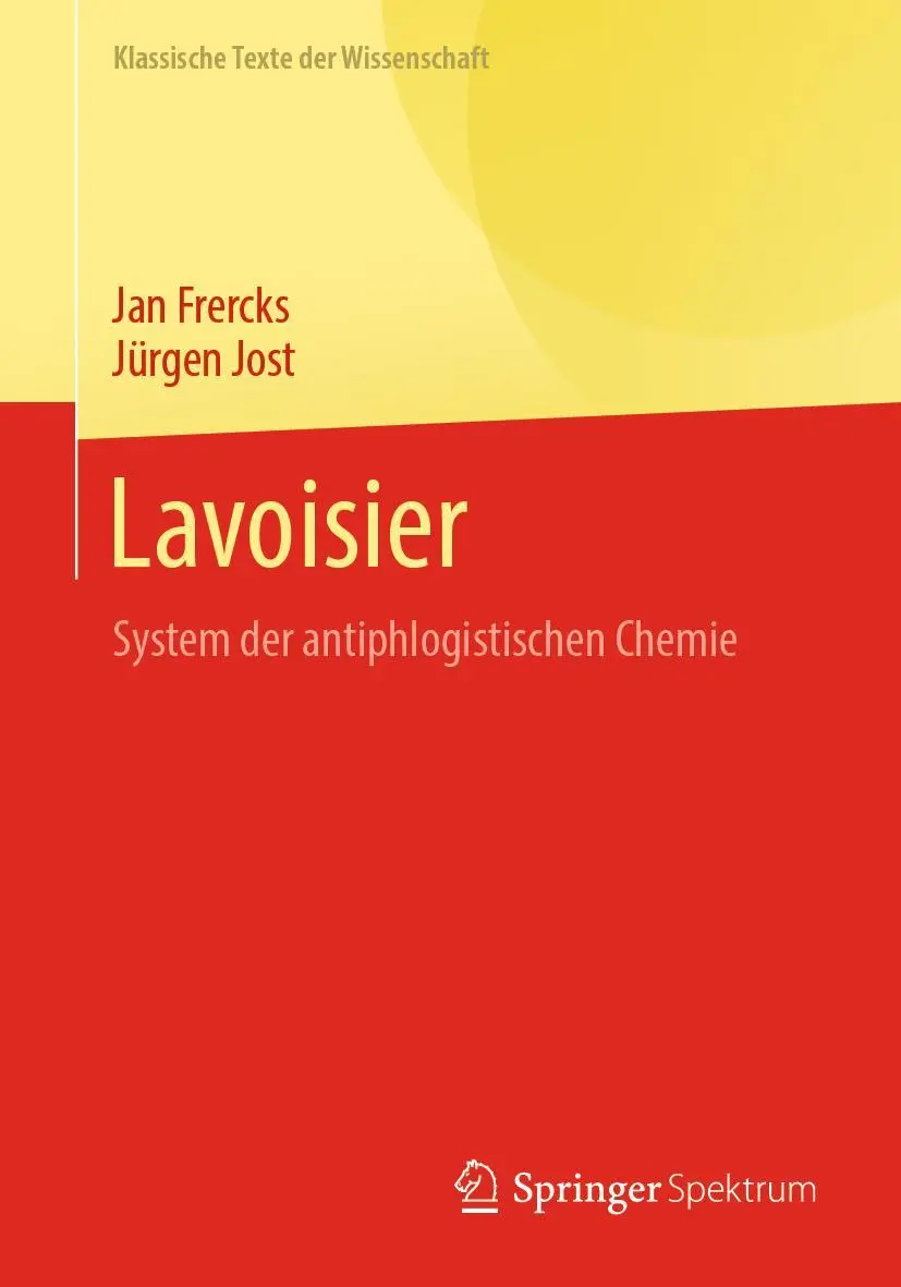 Cover: 9783662672563 | Lavoisier | System der antiphlogistischen Chemie | Jan Frercks (u. a.)
