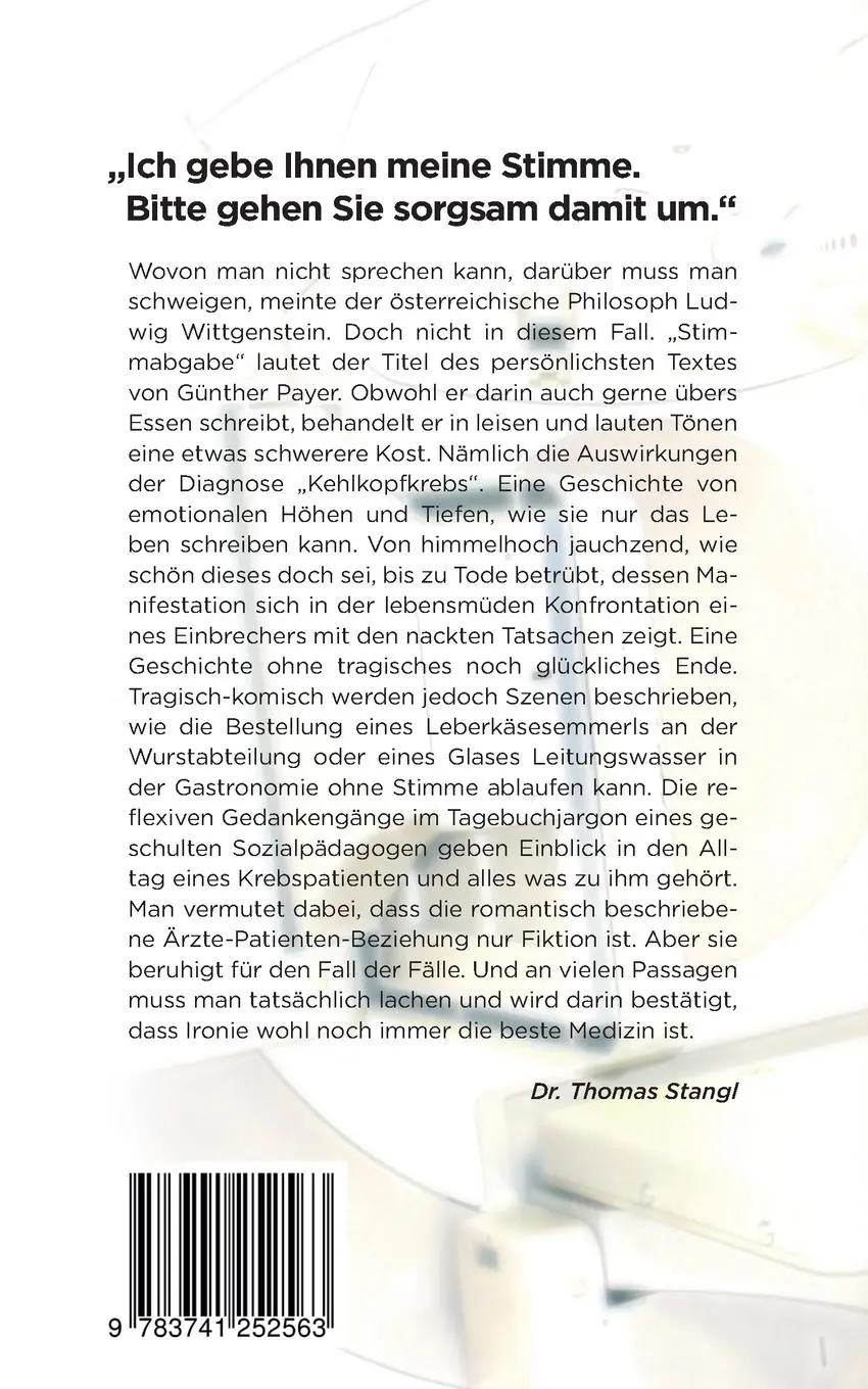 Rückseite: 9783741252563 | Stimmabgabe | Günther Payer | Taschenbuch | Paperback | 136 S. | 2016