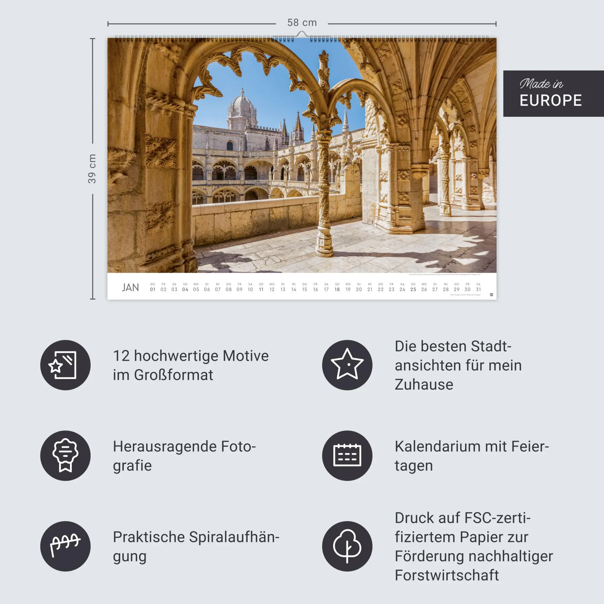 Bild: 9783756412563 | Lissabon Edition 2026 | Kalender | Spiralbindung | 15 S. | Deutsch
