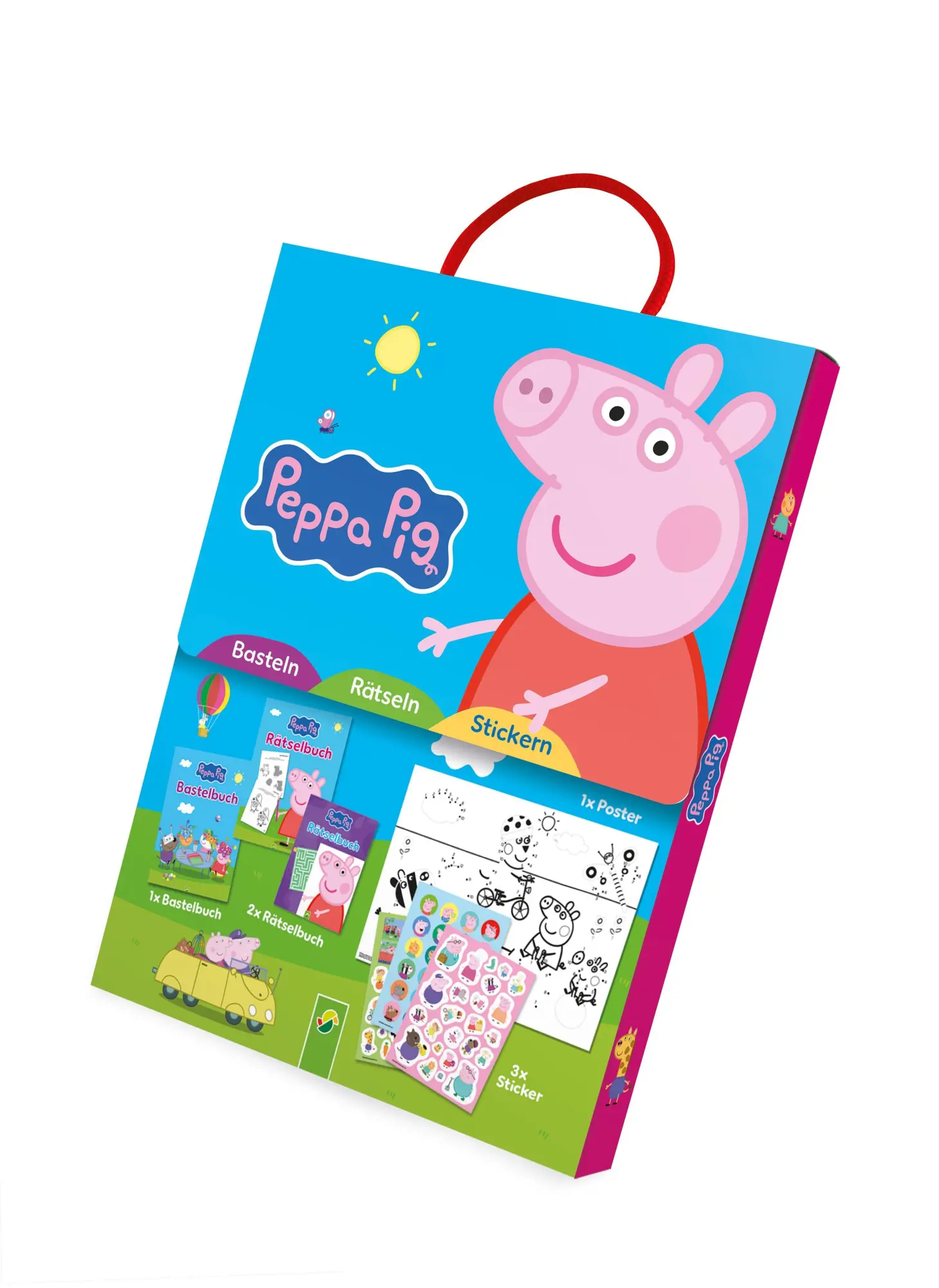 Cover: 9783849952563 | Peppa Pig Spaß-Set I Basteln - Rätseln - Stickern | Taschenbuch | 1 S.