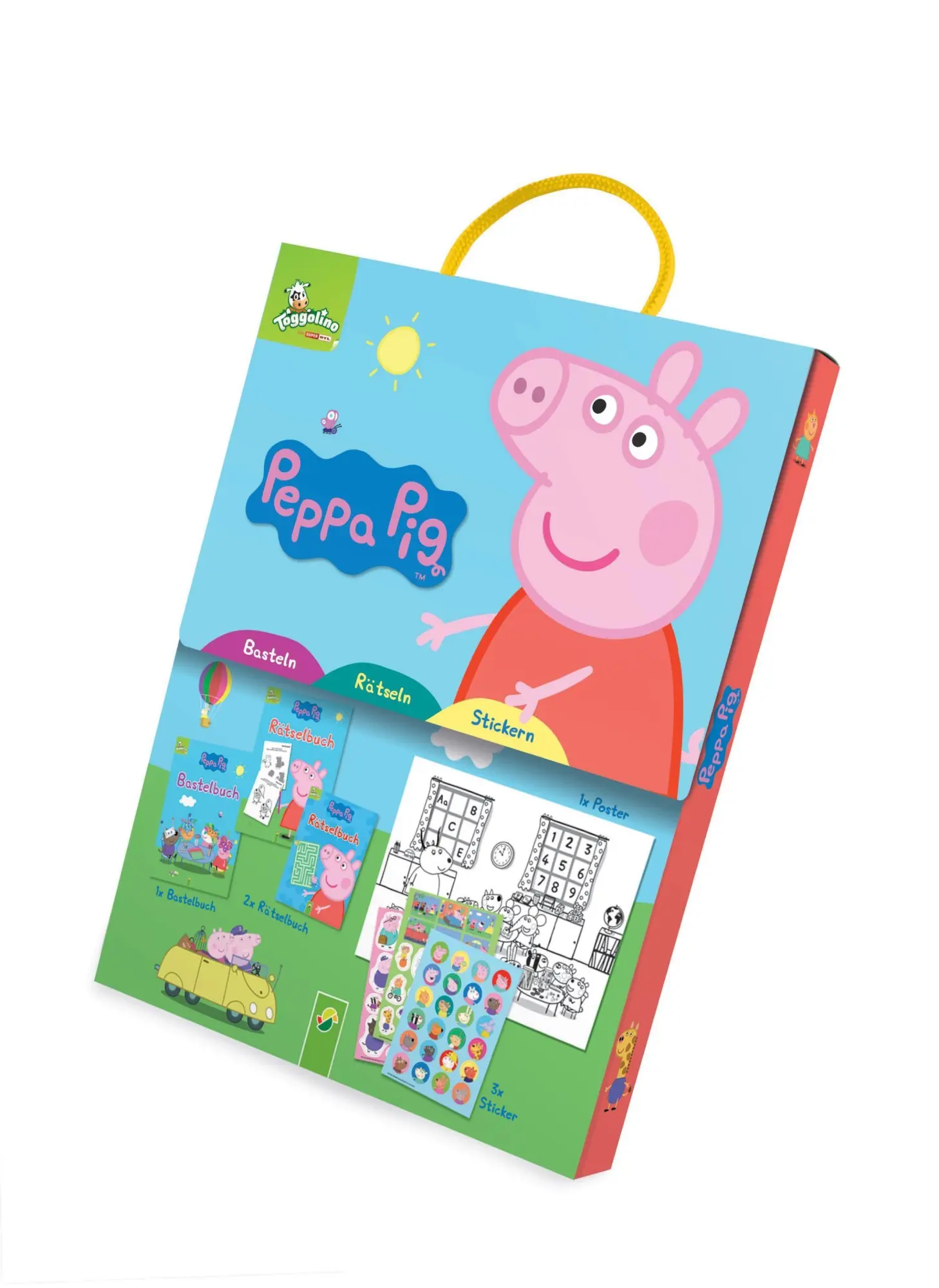 Bild: 9783849952563 | Peppa Pig Spaß-Set I Basteln - Rätseln - Stickern | Taschenbuch | 1 S.