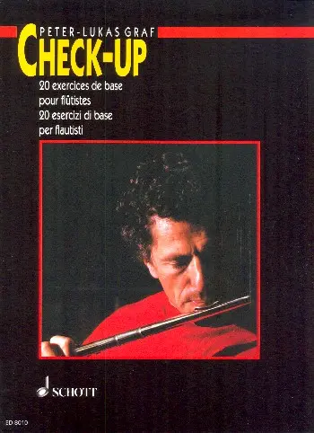 Cover: 9790001082563 | Check-Up | 20 Basic Exercises For Flutes ( Italian - French ) | Graf
