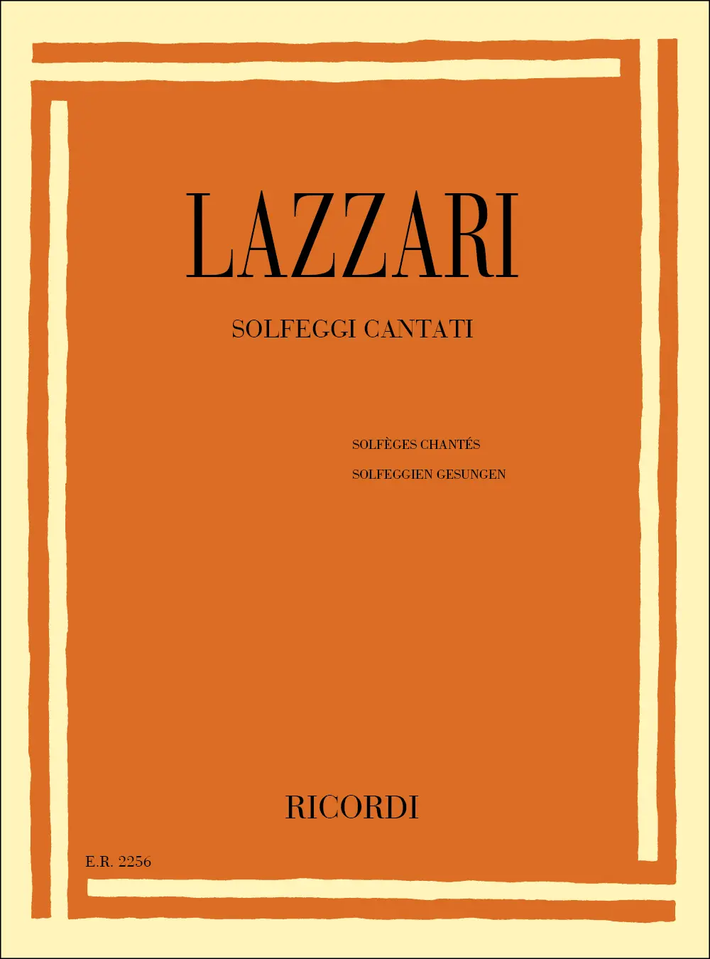 Cover: 9790041822563 | Solfeggi Cantati | A. Lazzari | Buch | Ricordi | EAN 9790041822563