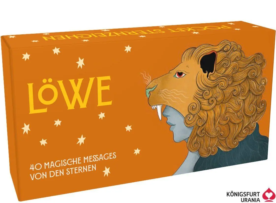 Cover: 4250375102663 | Sternzeichen Löwe 40 Karten in Magnetschachtel mit Metallicfolie -...