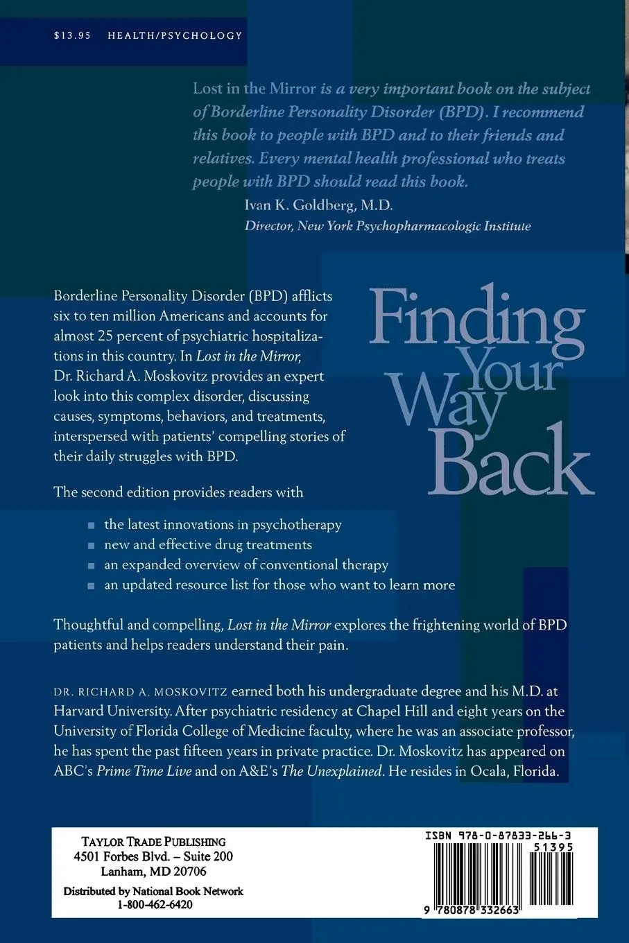 Rückseite: 9780878332663 | Lost in the Mirror | An Inside Look at Borderline Personality Disorder