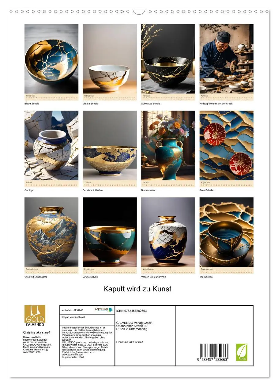 Bild: 9783457282663 | Kaputt wird zu Kunst (hochwertiger Premium Wandkalender 2026 DIN A2...