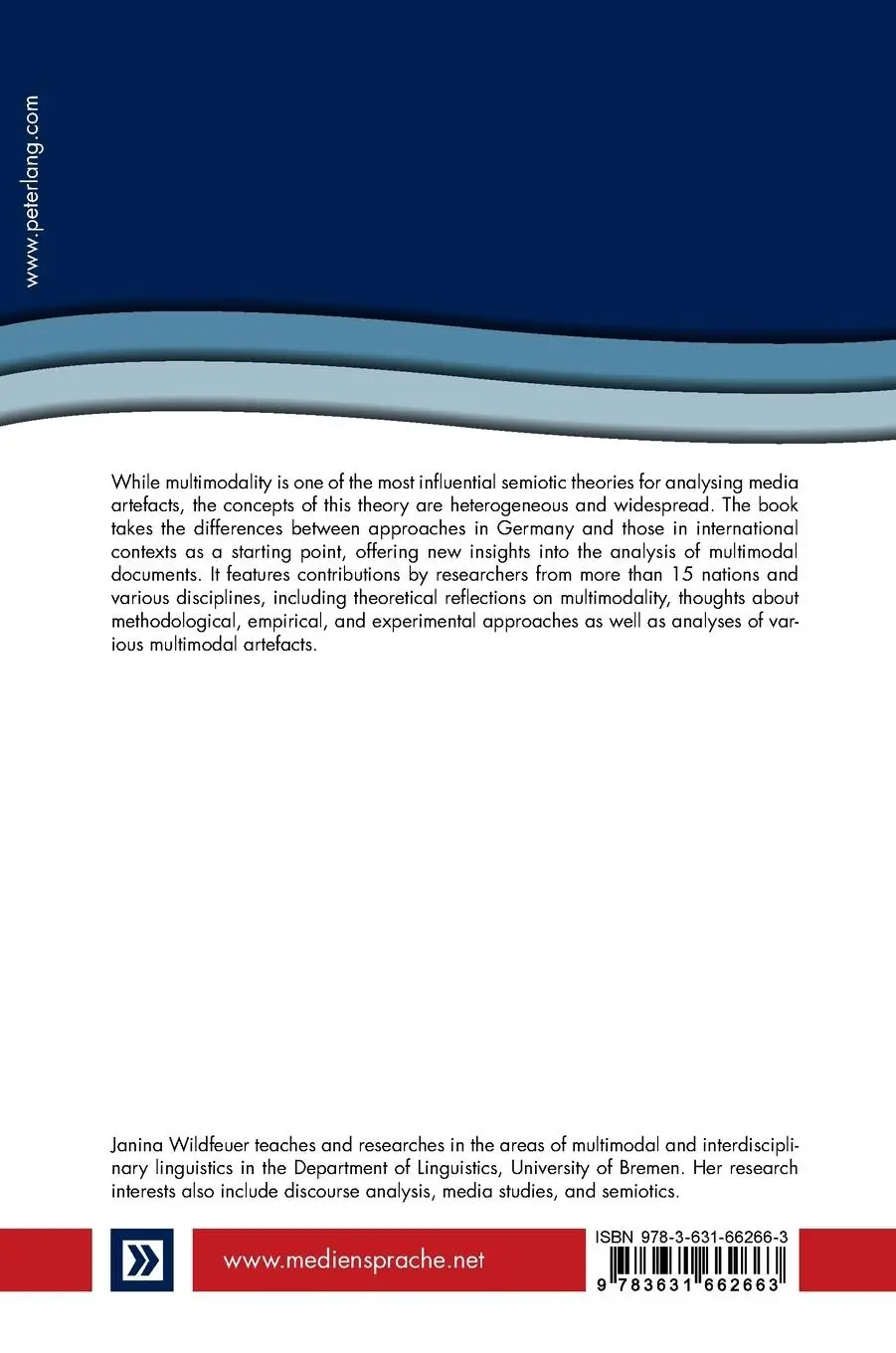Rückseite: 9783631662663 | Building Bridges for Multimodal Research | Janina Wildfeuer | Buch