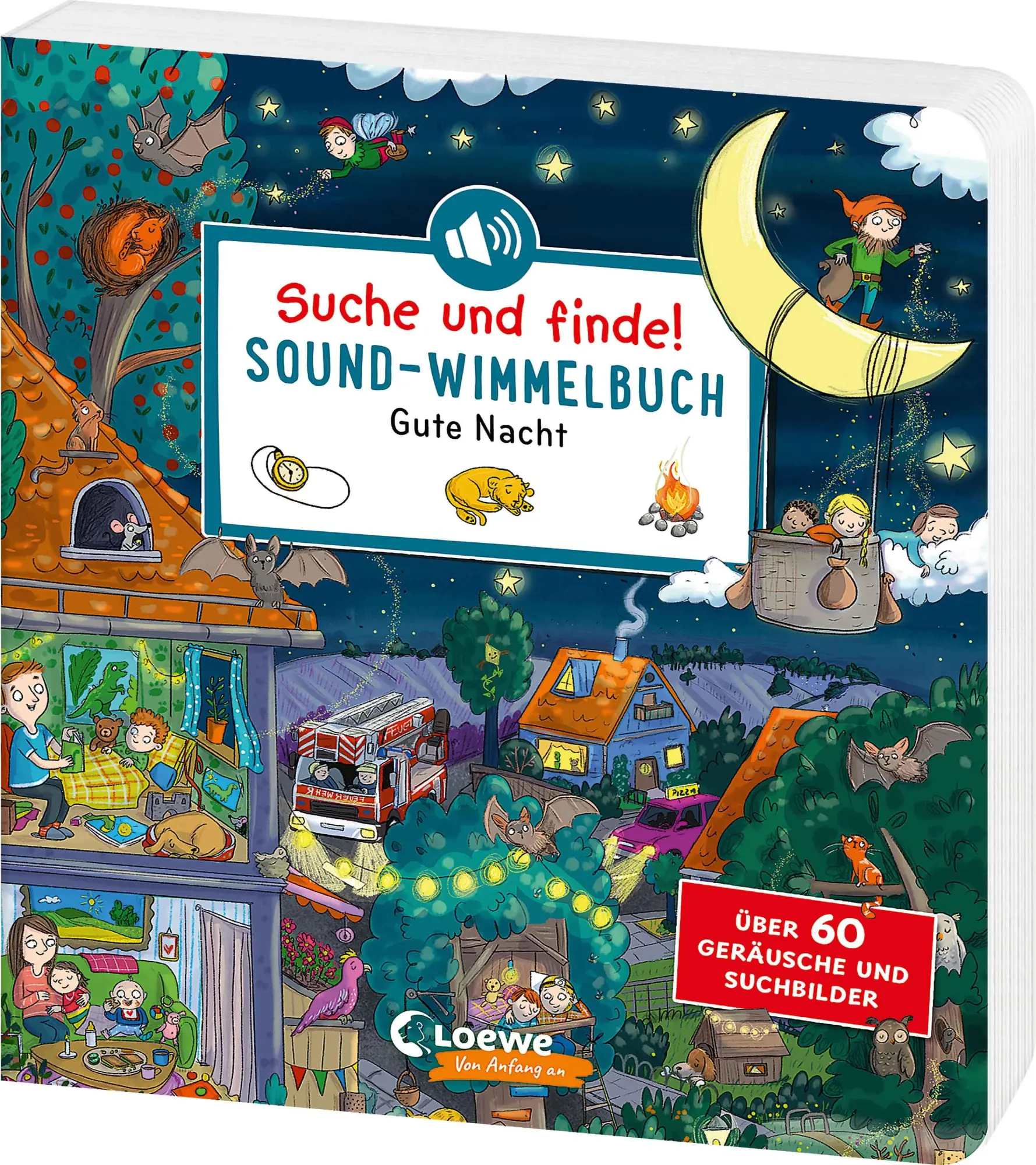 Cover: 9783743222663 | Suche und finde! Sound-Wimmelbuch - Gute Nacht | Tessa Rath | Buch