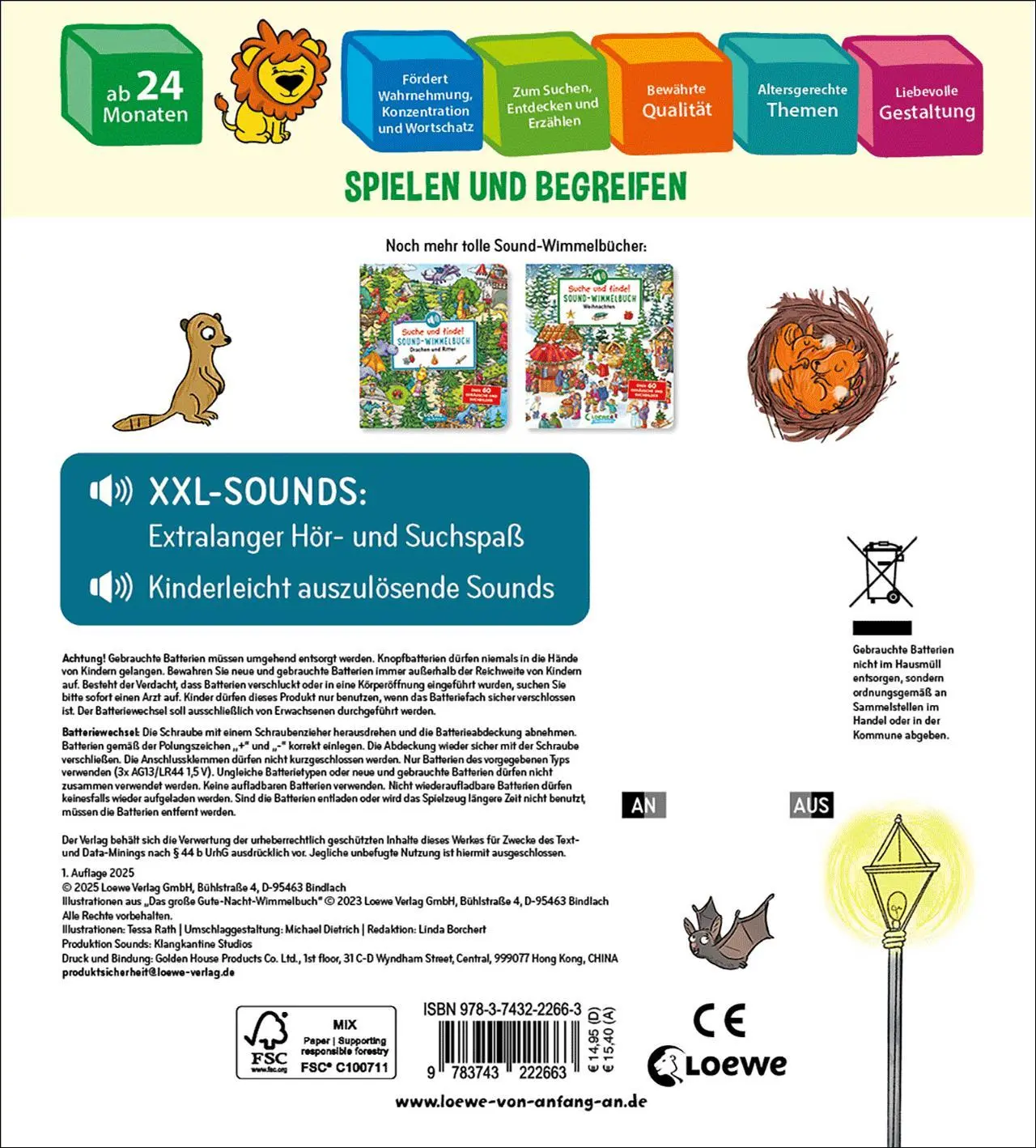 Bild: 9783743222663 | Suche und finde! Sound-Wimmelbuch - Gute Nacht | Tessa Rath | Buch
