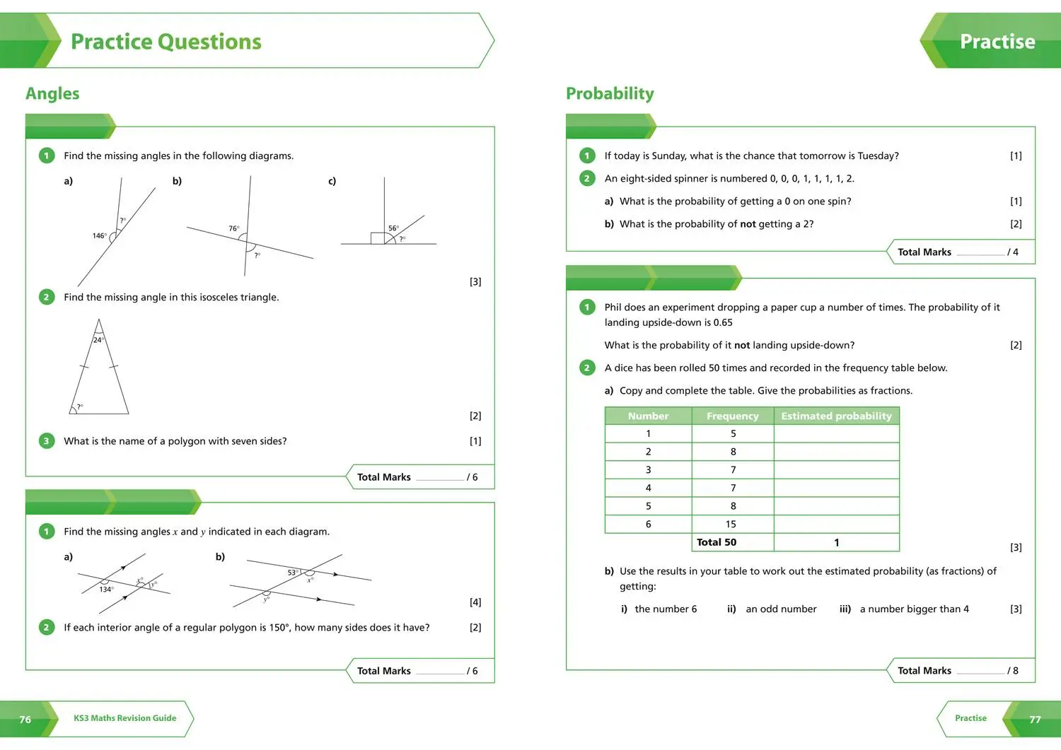 Bild: 9780007562763 | KS3 Maths Foundation Level Revision Guide | Ideal for Years 7, 8 and 9