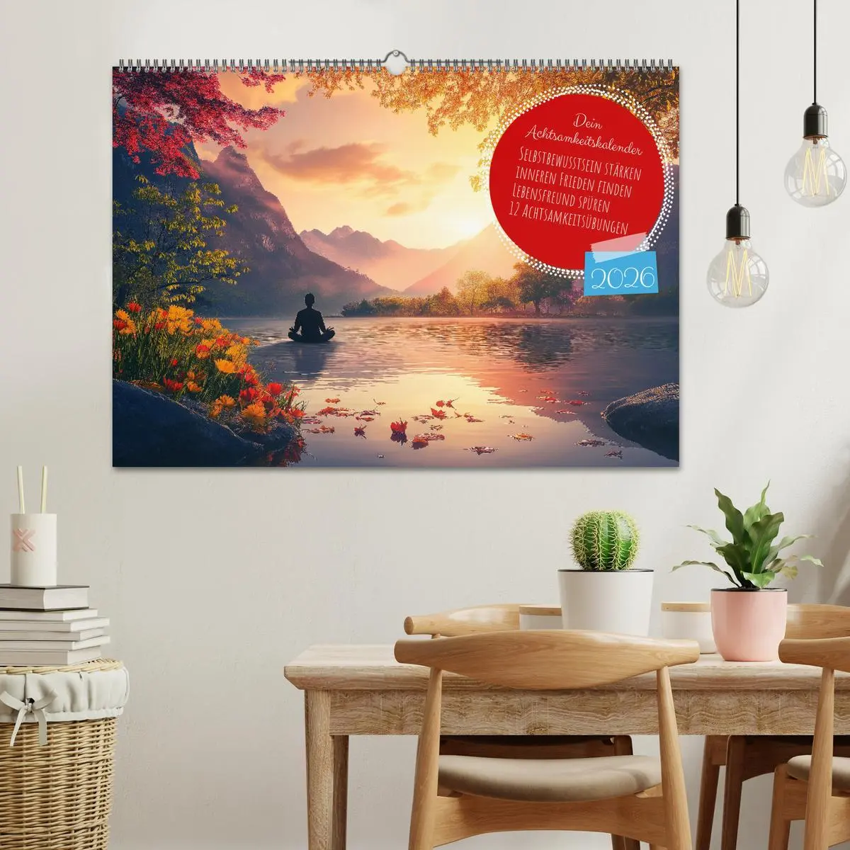 Bild: 9783457342763 | Dein Achtsamkeitskalender (Wandkalender 2026 DIN A2 quer), CALVENDO...
