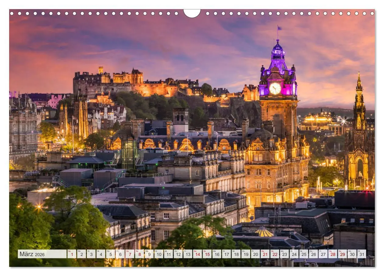 Bild: 9783457582763 | EDINBURGH Impressionen bei Tag und Nacht (Wandkalender 2026 DIN A3...