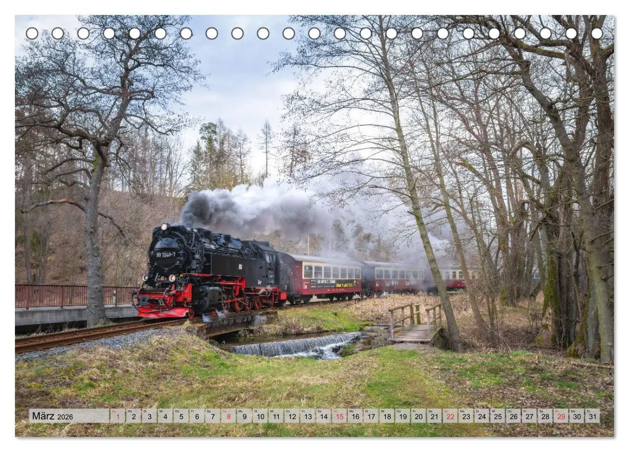 Bild: 9783457722763 | Volldampf durch den Harz (Tischkalender 2026 DIN A5 quer), CALVENDO...