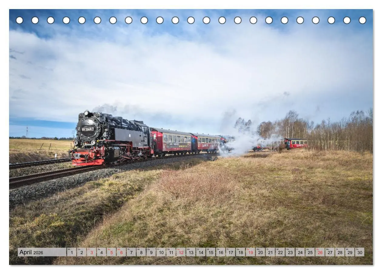 Bild: 9783457722763 | Volldampf durch den Harz (Tischkalender 2026 DIN A5 quer), CALVENDO...