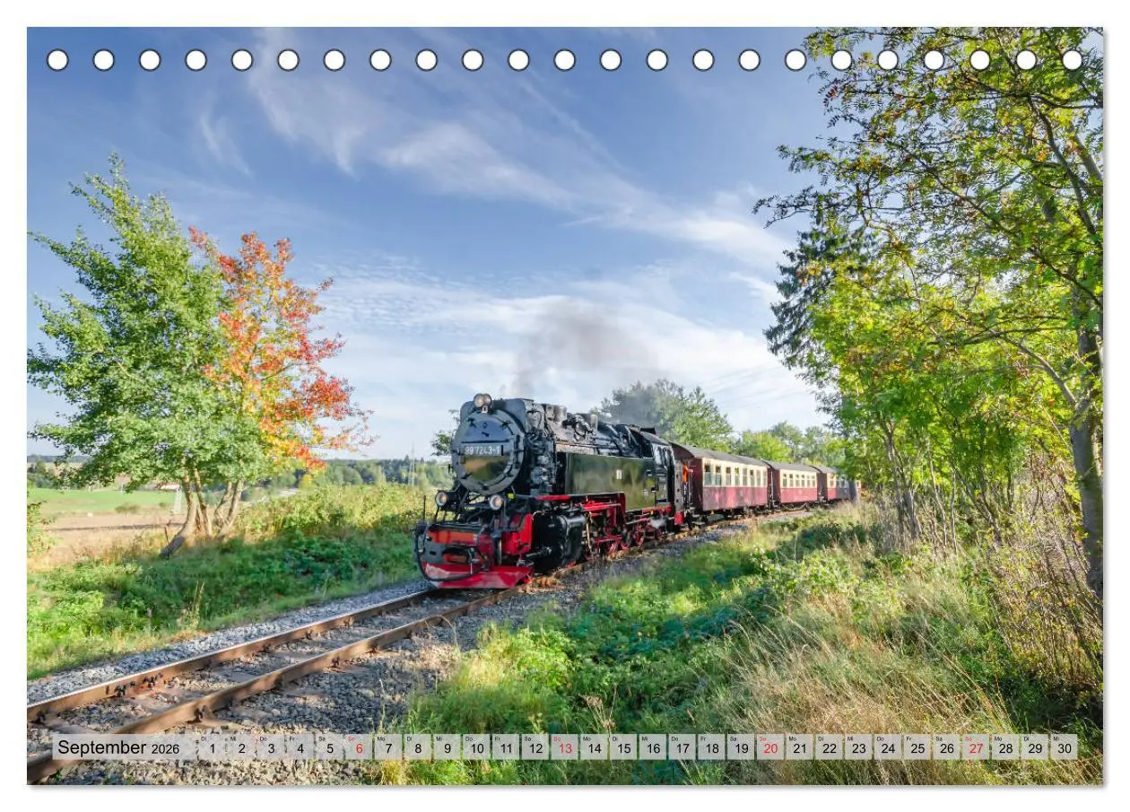Bild: 9783457722763 | Volldampf durch den Harz (Tischkalender 2026 DIN A5 quer), CALVENDO...