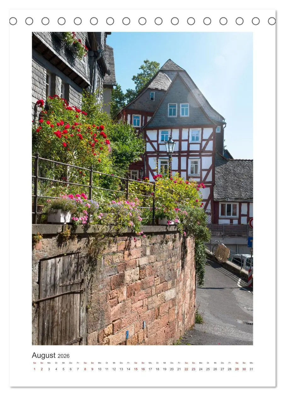 Bild: 9783516362763 | Mein Marburg (Tischkalender 2026 DIN A5 hoch), CALVENDO Monatskalender
