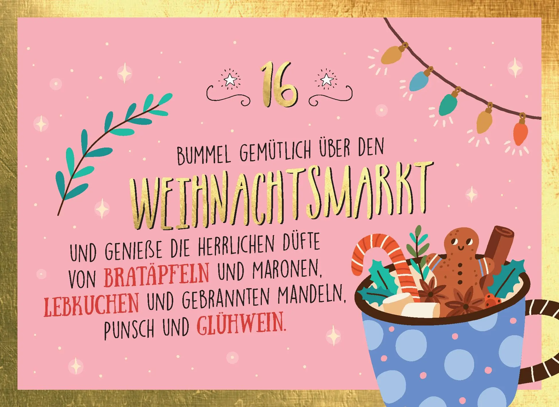 Bild: 9783625192763 | 24 Adventswünsche für dich | Der besondere Adventskalender | Buch
