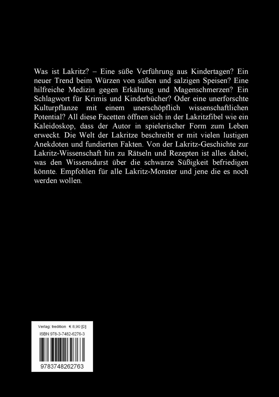 Rückseite: 9783748262763 | Die Lakritzfibel | Klaus-D. Kreische | Taschenbuch | 84 S. | Deutsch