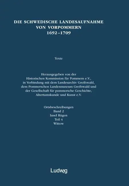 Cover: 9783869352763 | Die schwedische Landesaufnahme von Vorpommern 1692-1709 / Die...