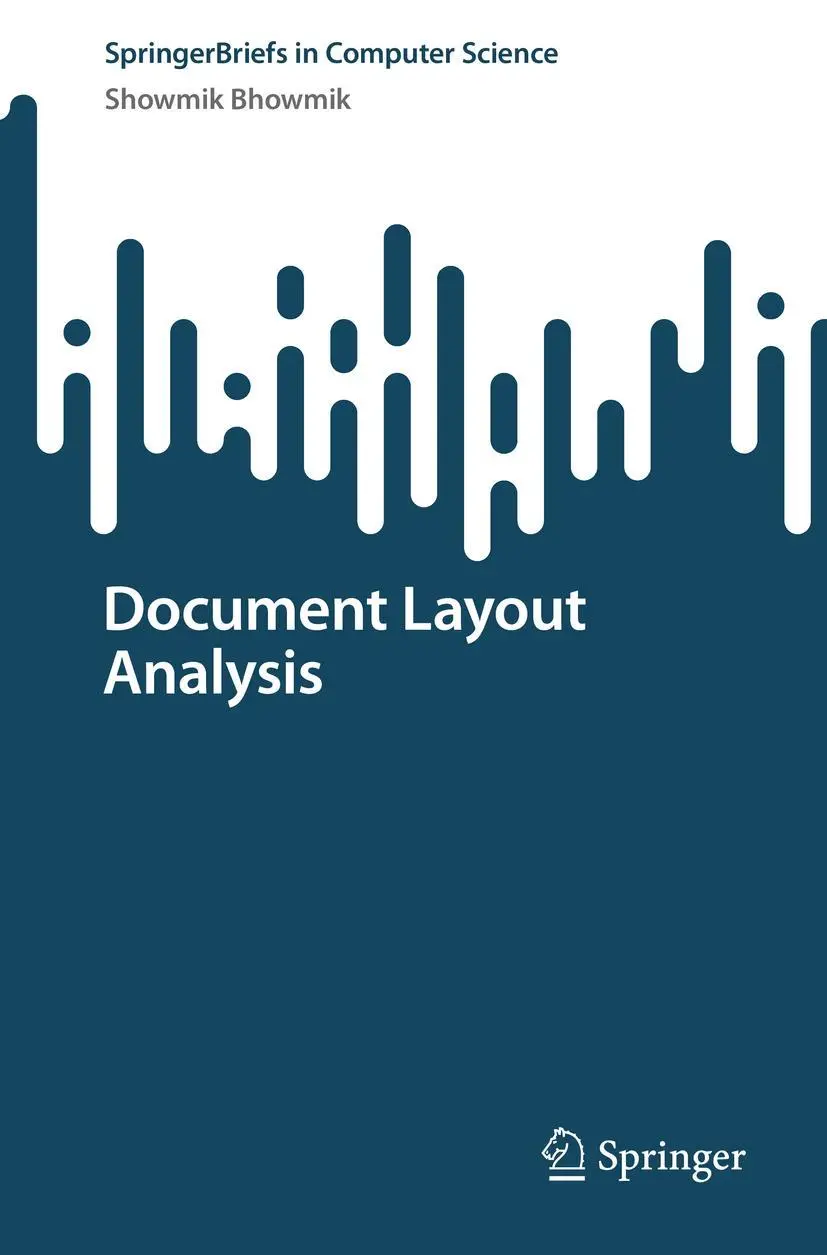 Cover: 9789819942763 | Document Layout Analysis | Showmik Bhowmik | Taschenbuch | viii | 2023