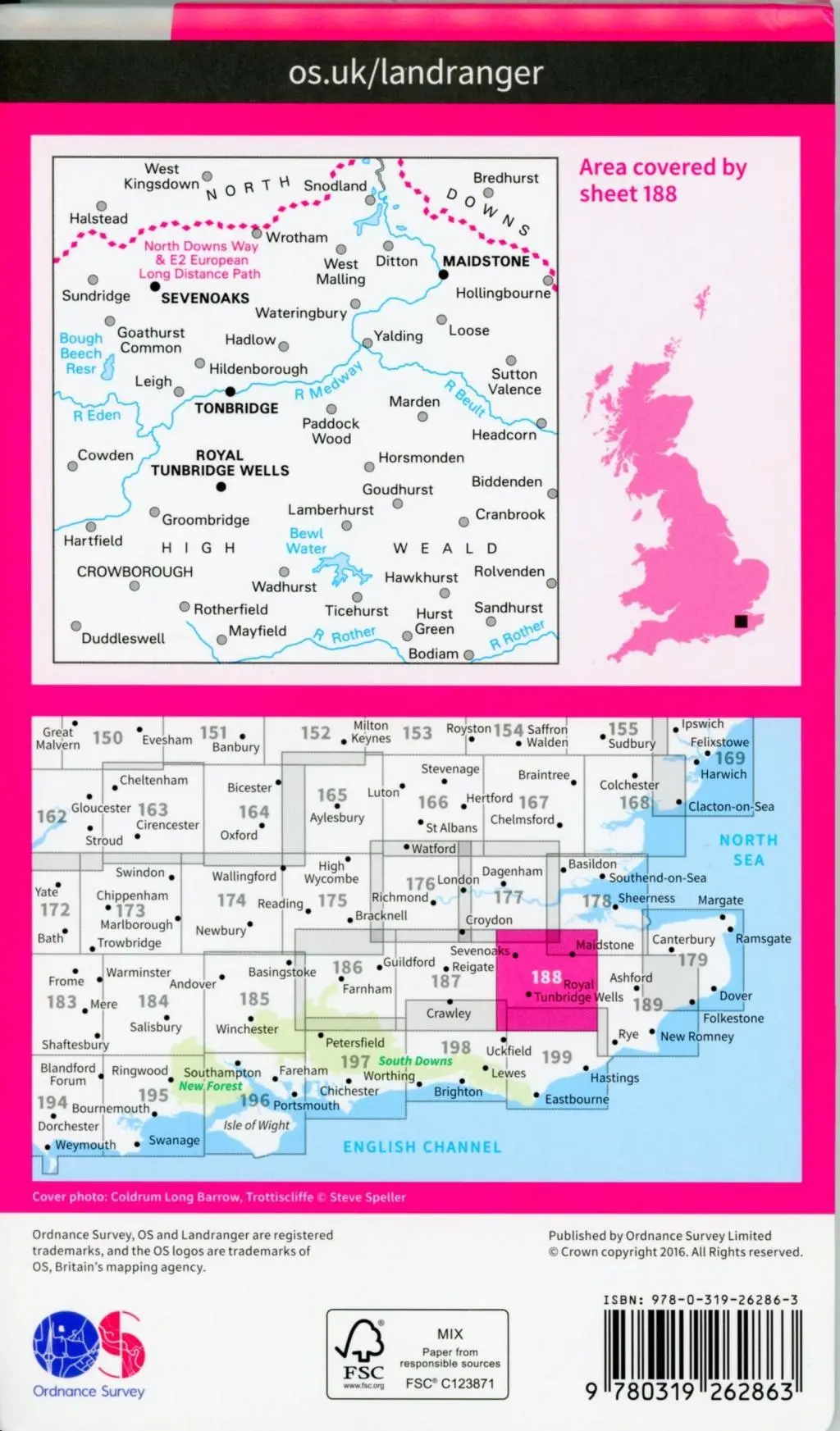 Bild: 9780319262863 | Maidstone &amp; Royal Tunbridge Wells | Ordnance Survey | (Land-)Karte