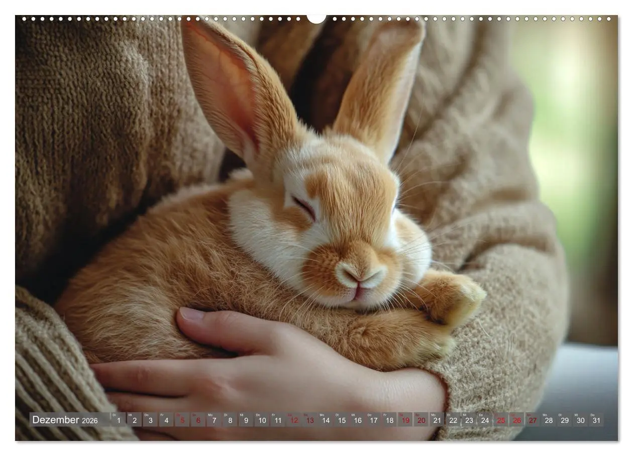 Bild: 9783457262863 | Kuschelige Sofa-Kaninchen (hochwertiger Premium Wandkalender 2026...