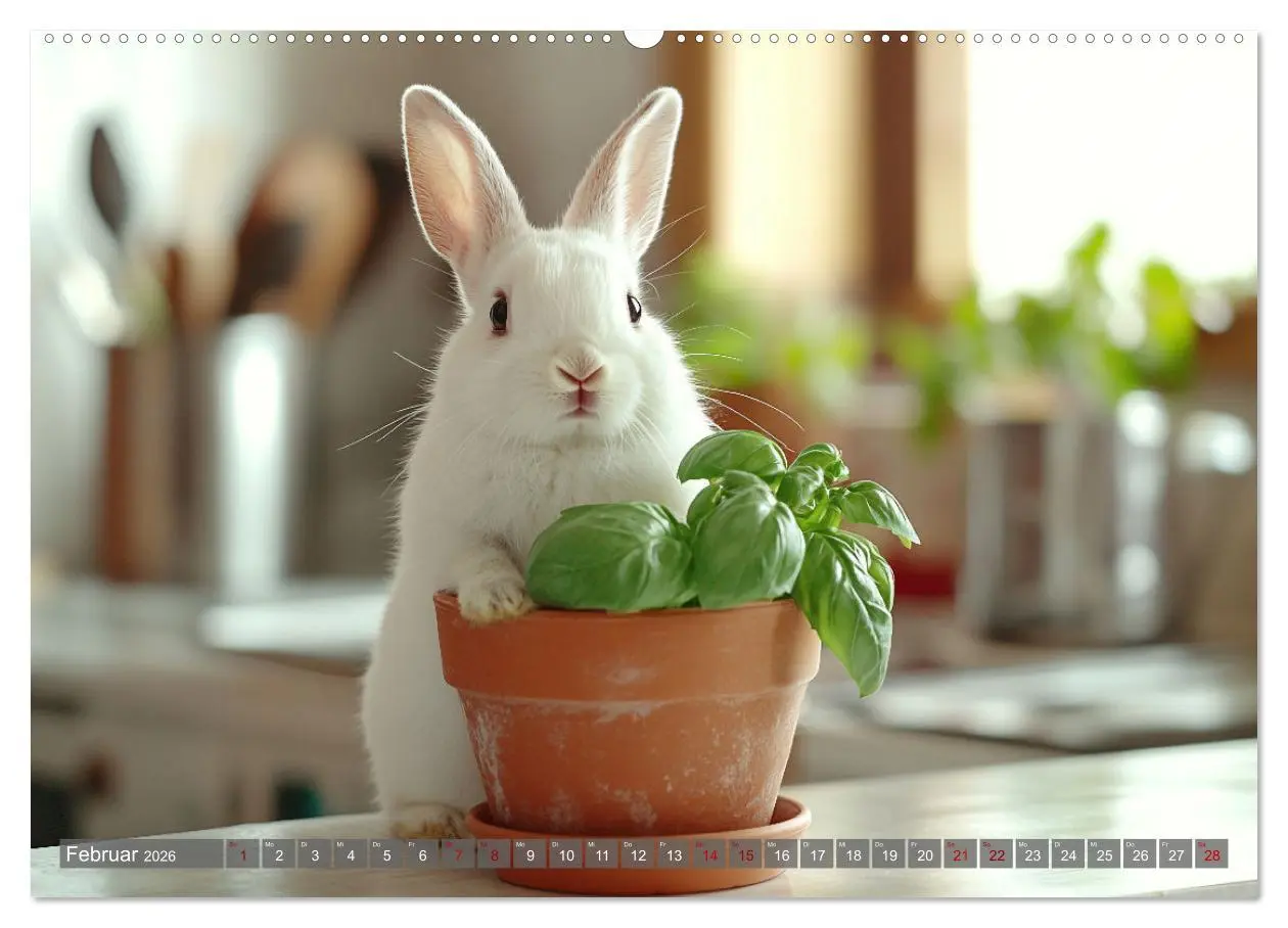 Bild: 9783457262863 | Kuschelige Sofa-Kaninchen (hochwertiger Premium Wandkalender 2026...