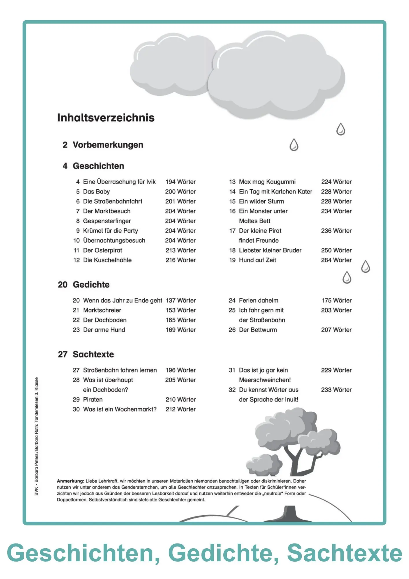 Bild: 9783965202863 | Tandemlesen 3. Klasse | 20 Minuten Lesezeit | Barbara Peters (u. a.)