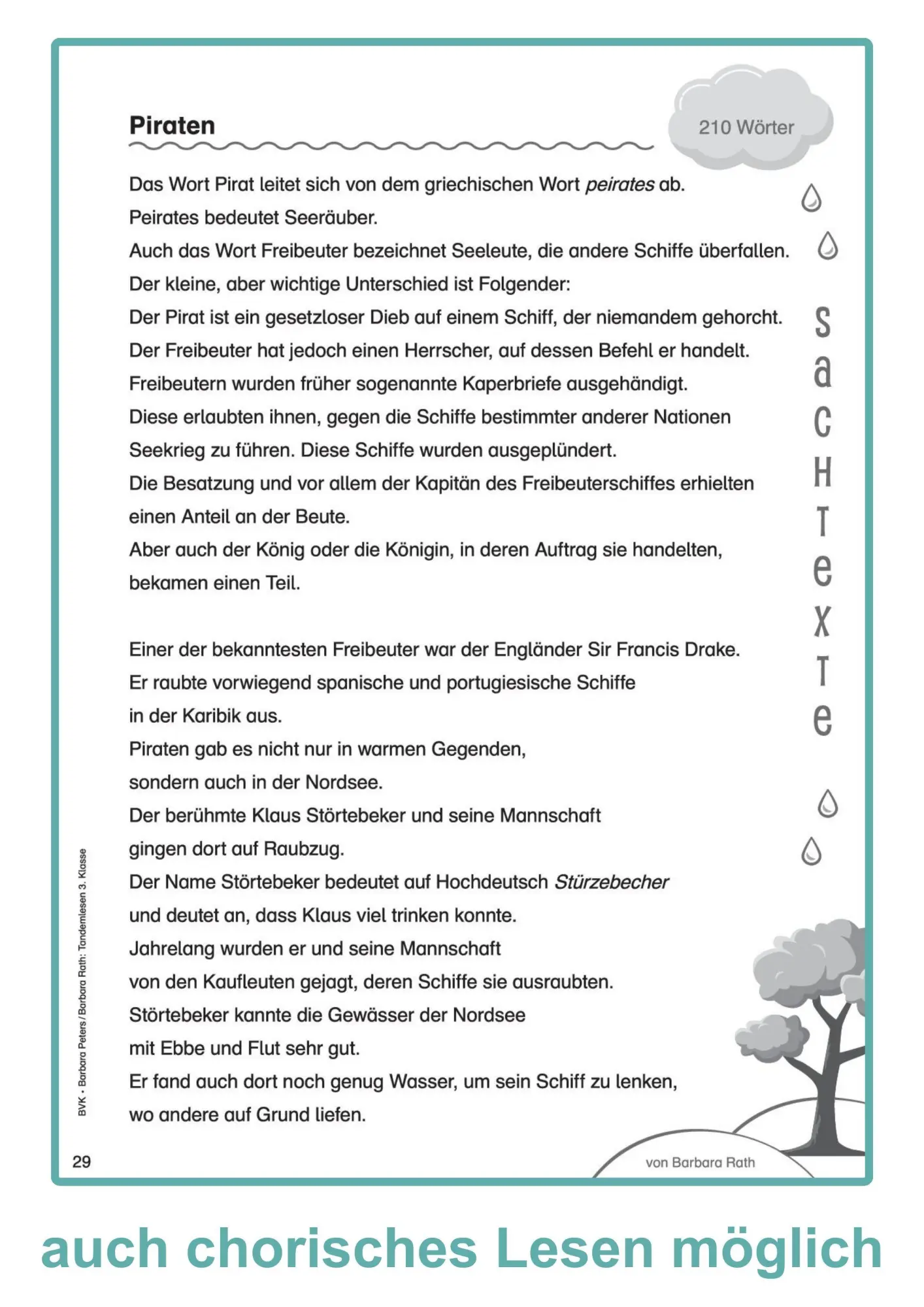 Bild: 9783965202863 | Tandemlesen 3. Klasse | 20 Minuten Lesezeit | Barbara Peters (u. a.)