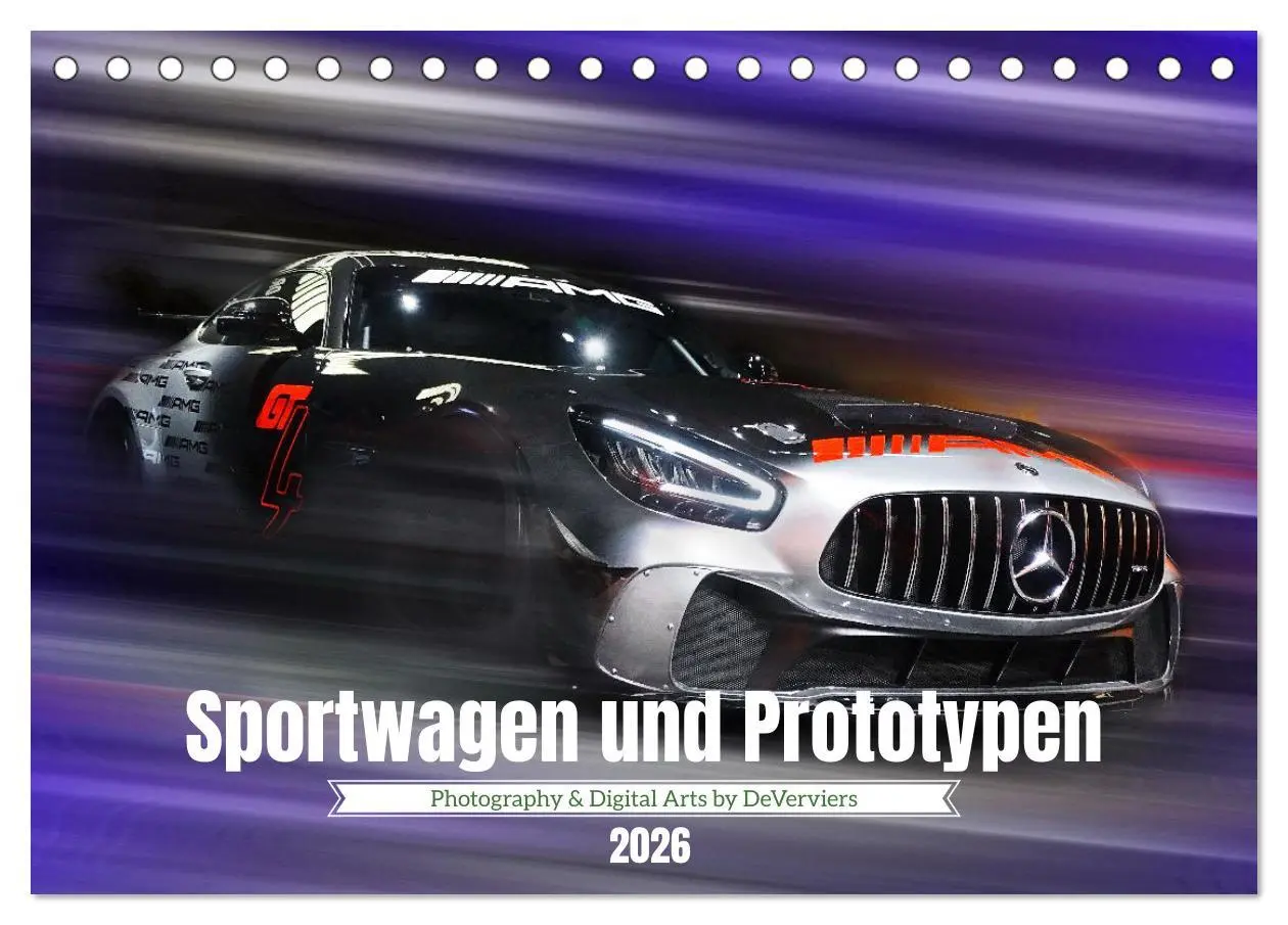 Cover: 9783457562963 | Sportwagen und Prototypen (Tischkalender 2026 DIN A5 quer),...