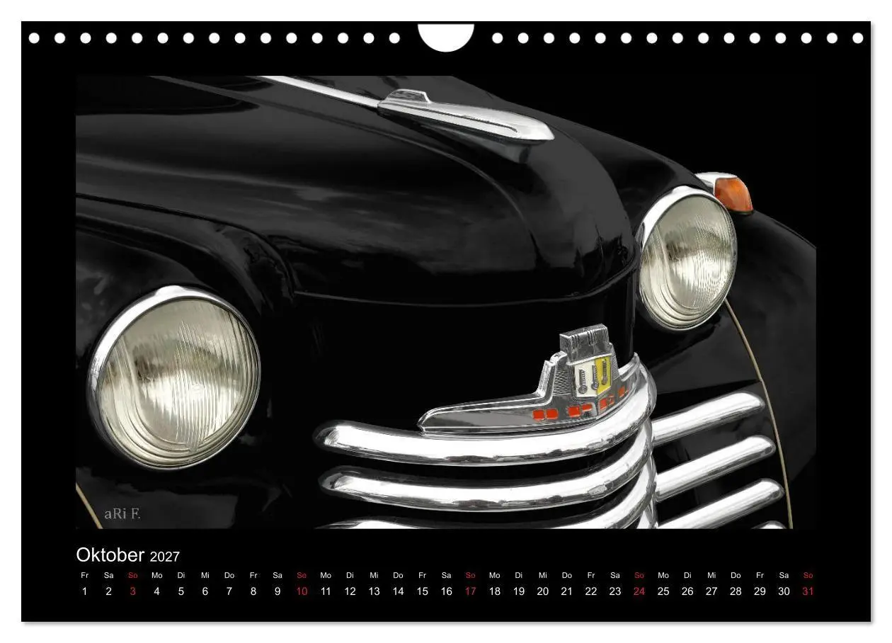Bild: 9783569672963 | 2027 Oldtimer by aRi F. (Wandkalender 2027 DIN A4 quer), CALVENDO...