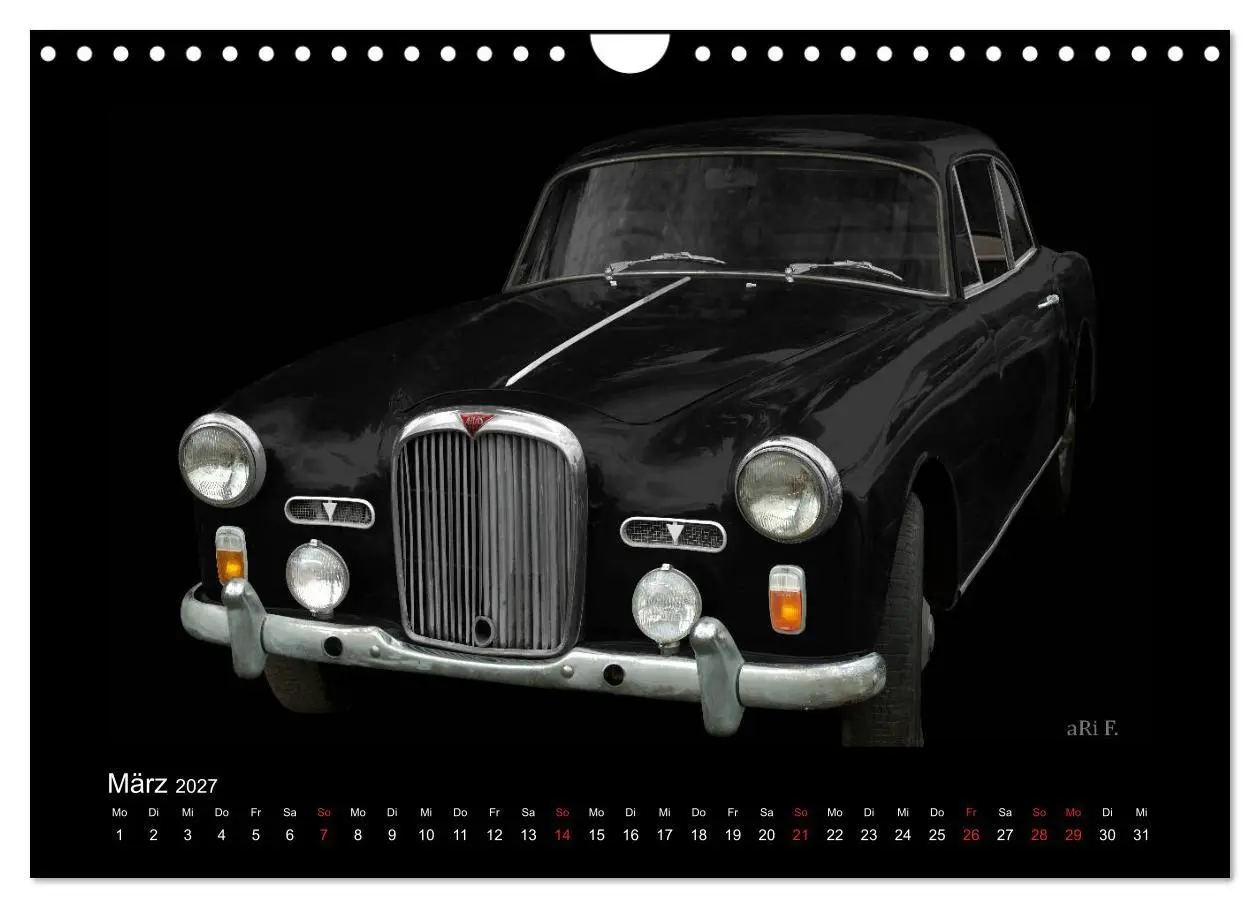 Bild: 9783569672963 | 2027 Oldtimer by aRi F. (Wandkalender 2027 DIN A4 quer), CALVENDO...