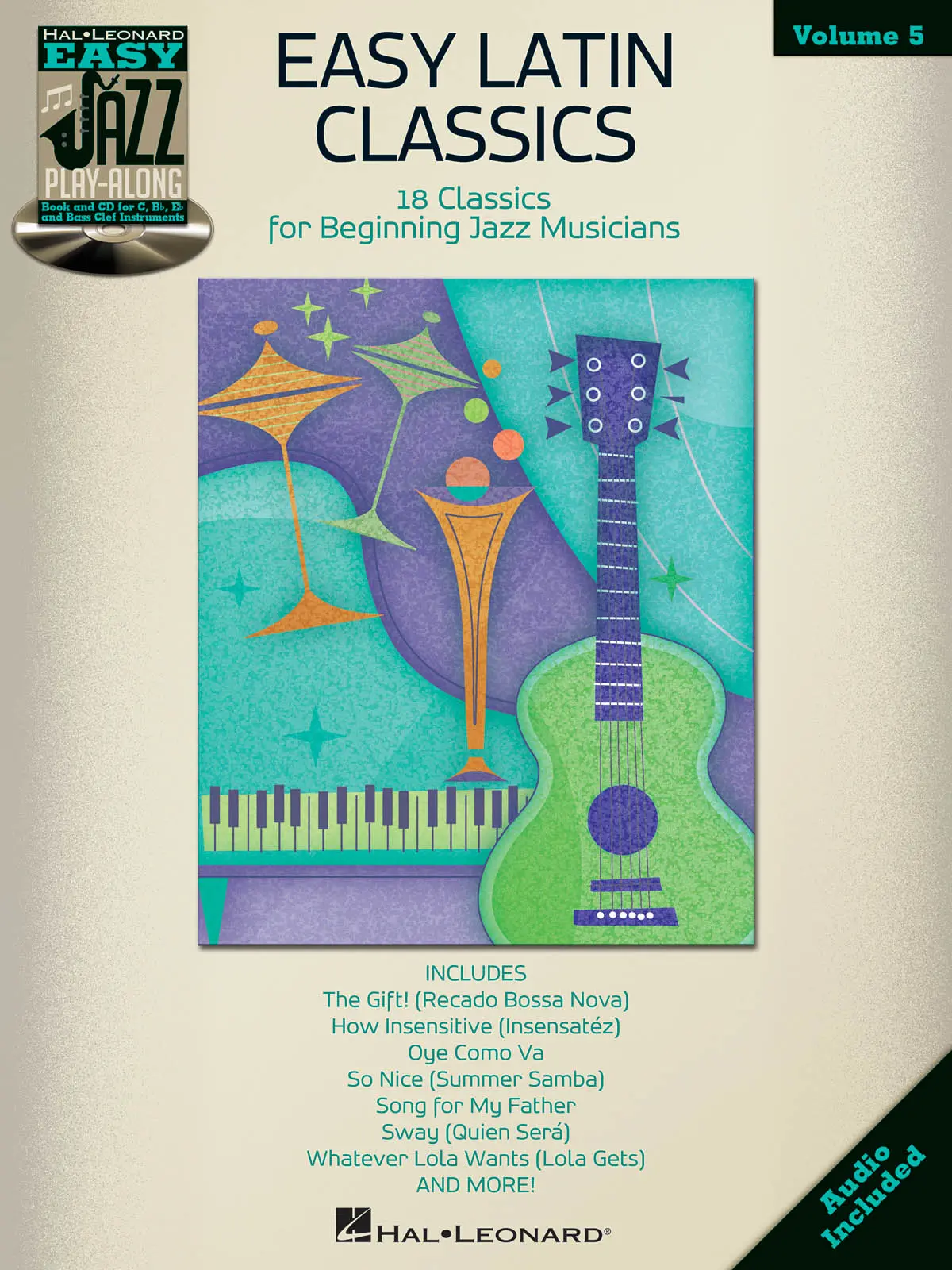 Cover: 884088663063 | Easy Latin Classics | Easy Jazz Play-Along Volume 5 | Buch + CD | 2013