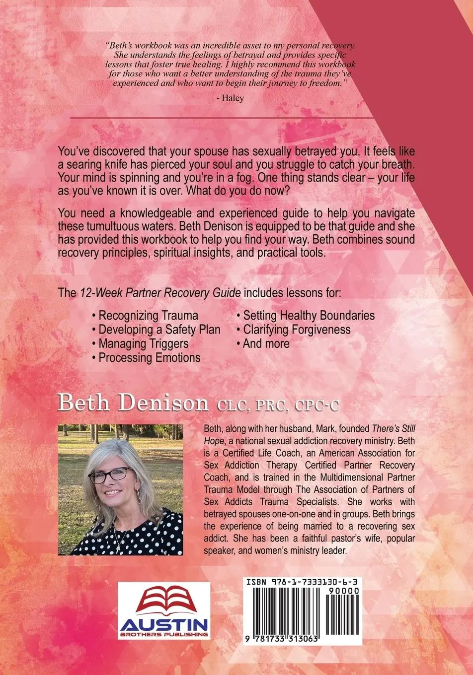 Rückseite: 9781733313063 | 12-Week Partner Recovery Workbook | Beth Denison | Taschenbuch | 2020