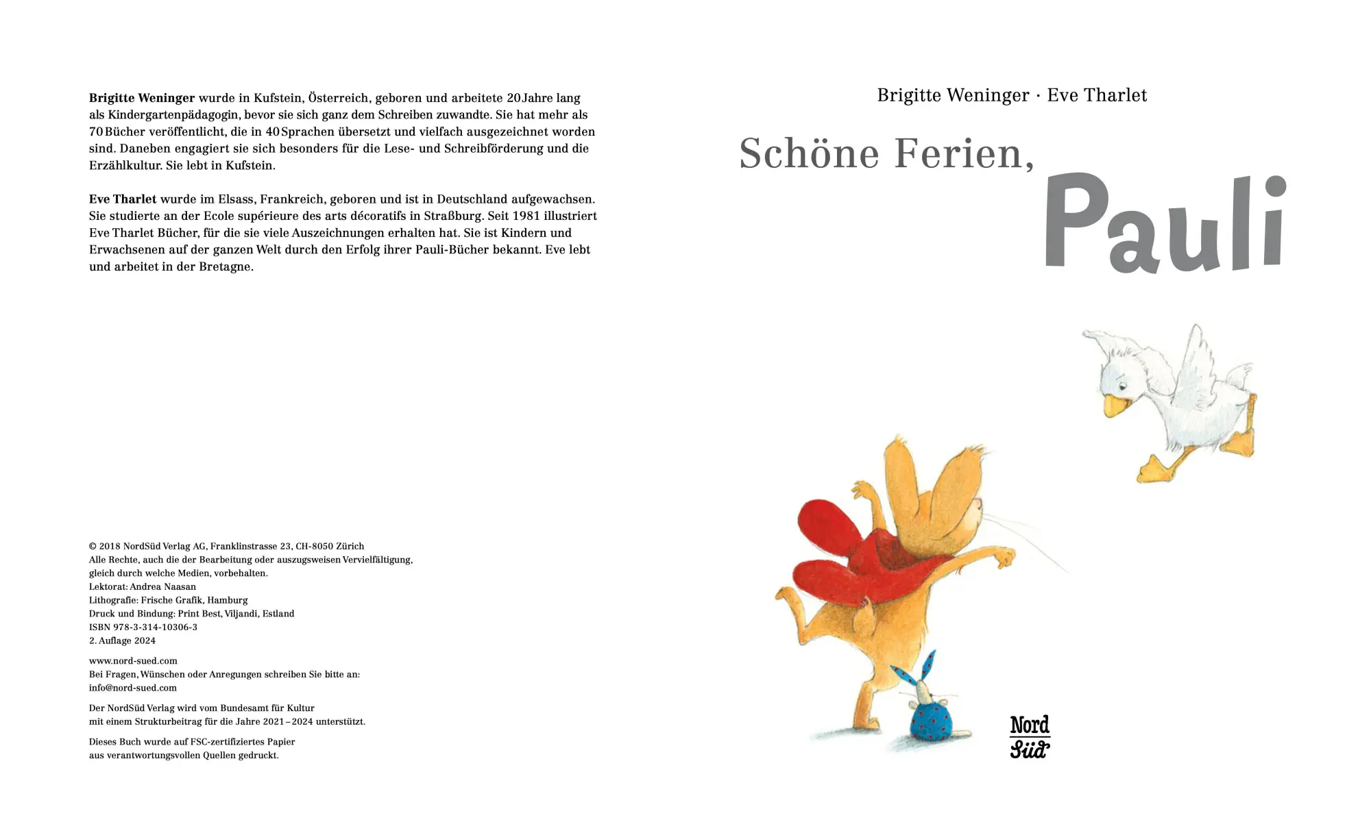 Bild: 9783314103063 | Schöne Ferien, Pauli | Brigitte Weninger (u. a.) | Buch | 32 S. | 2018